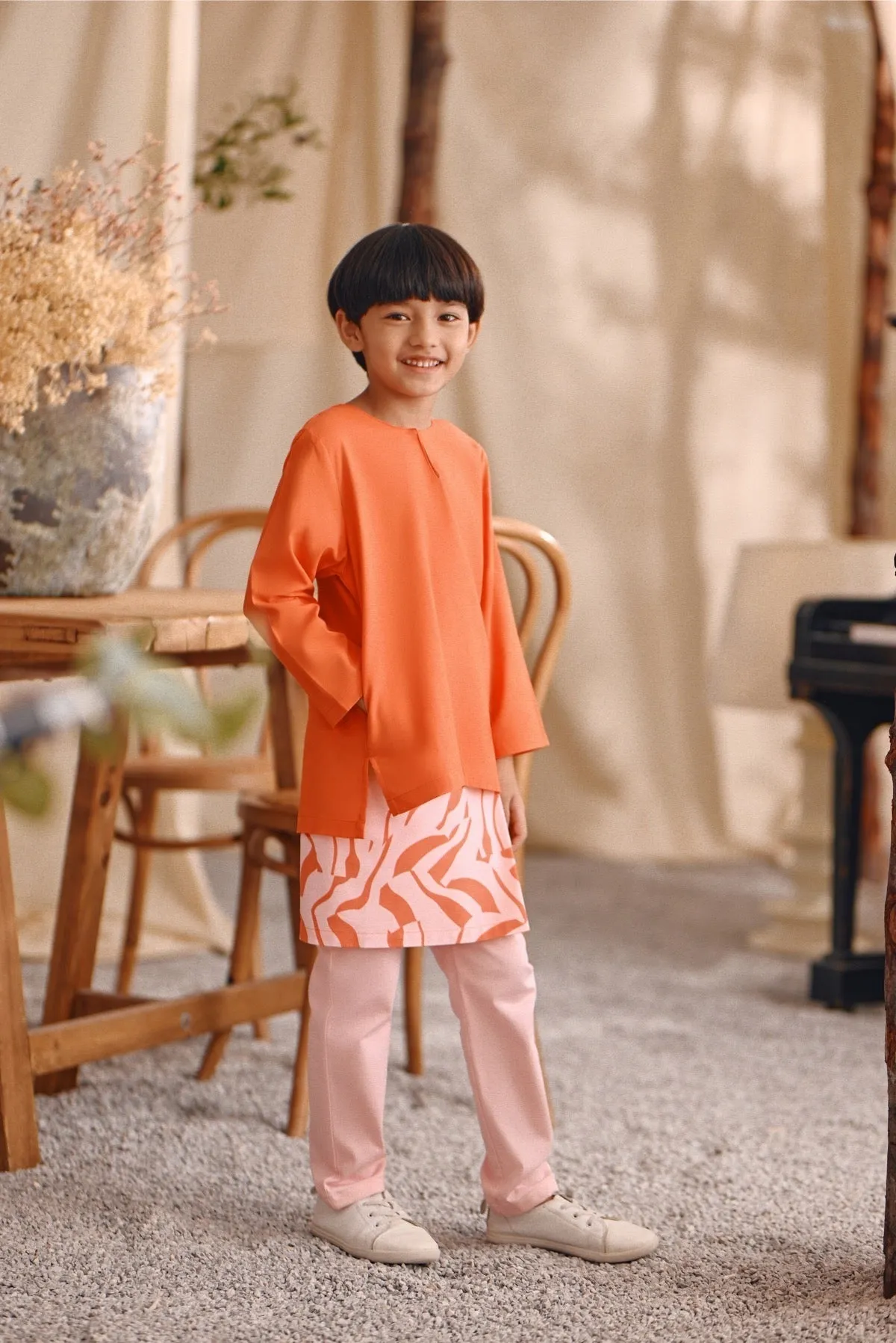 The Bayu Kurta - Orange