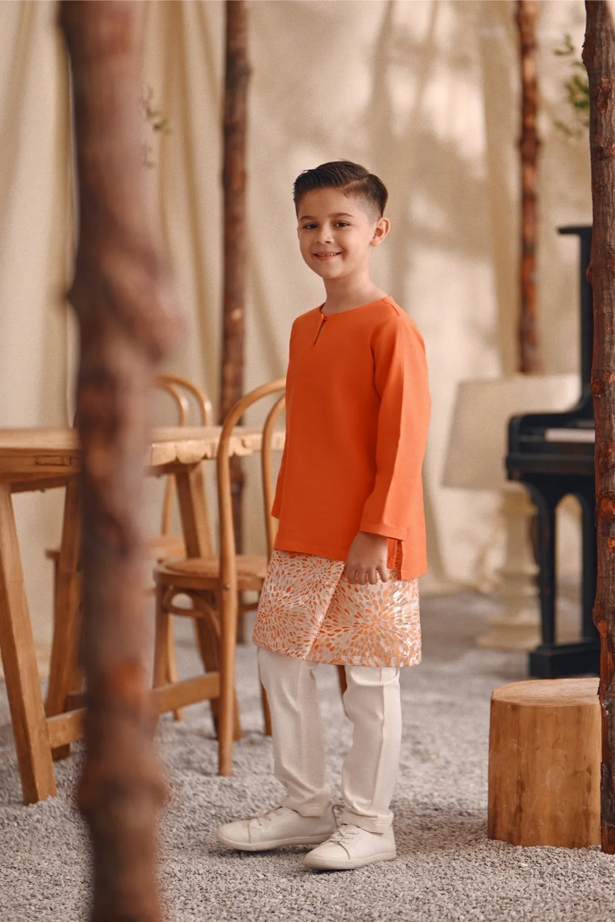 The Bayu Kurta - Orange