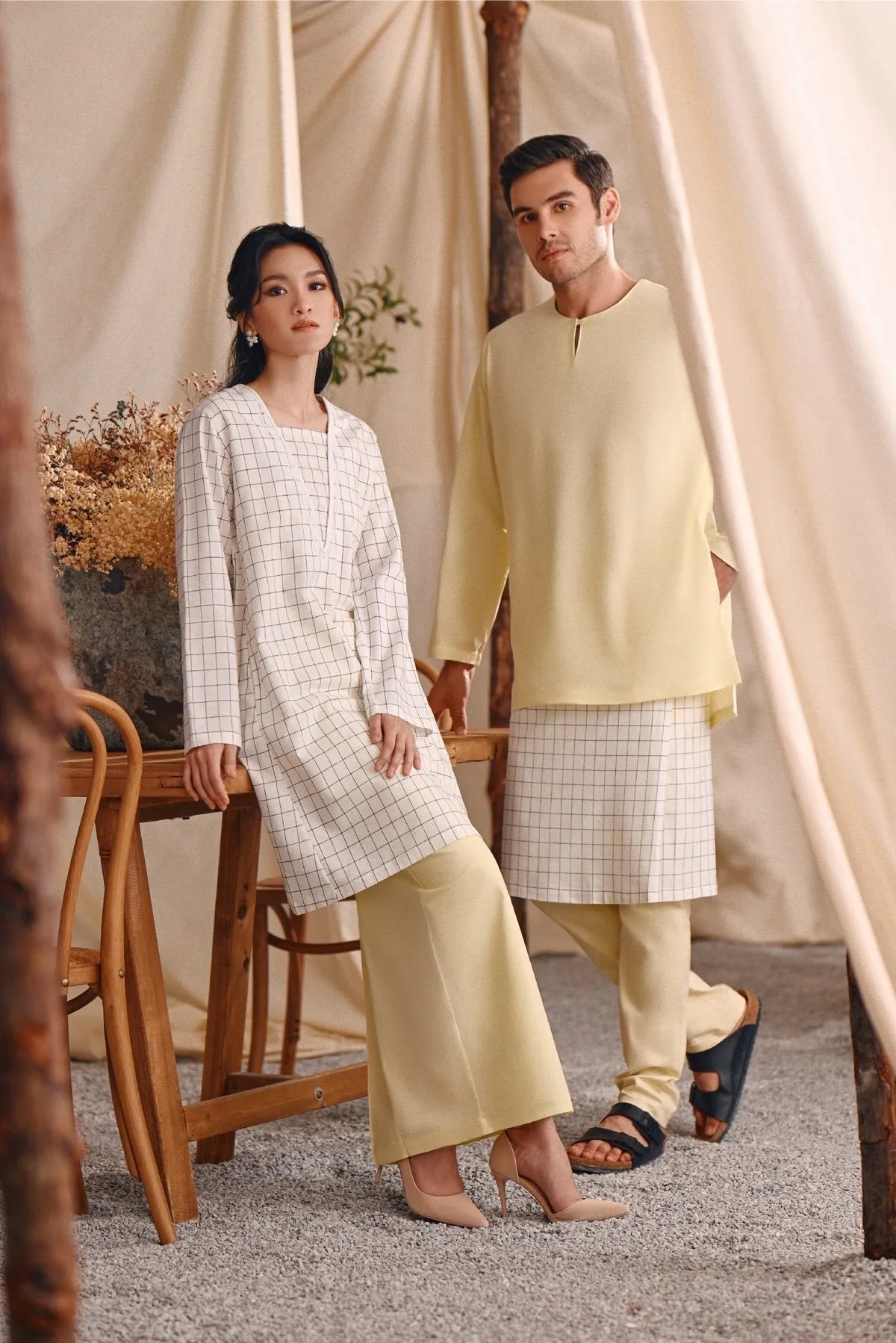 The Bayu Men Kurta - Baby Yellow