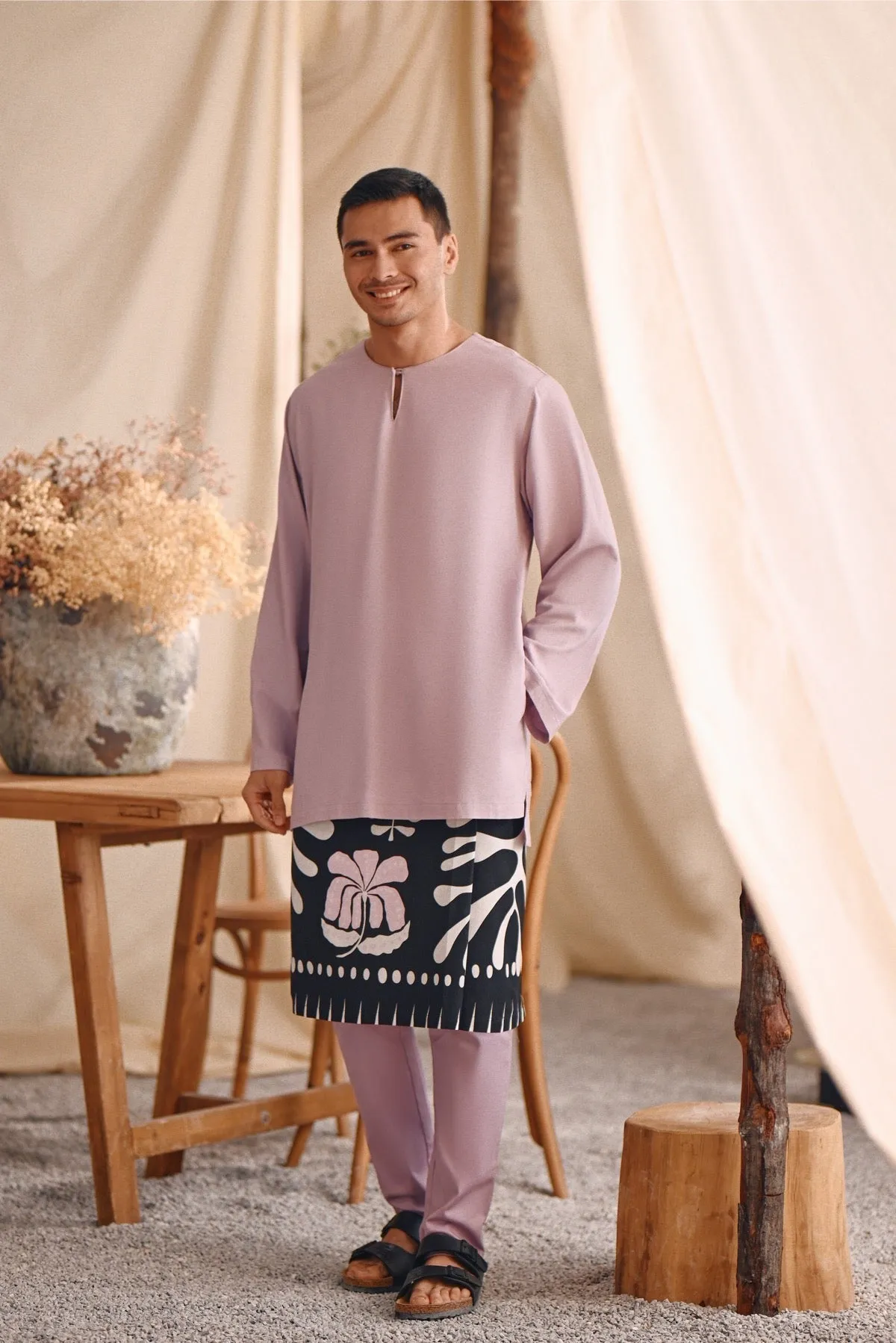 The Bayu Men Kurta - Lavender