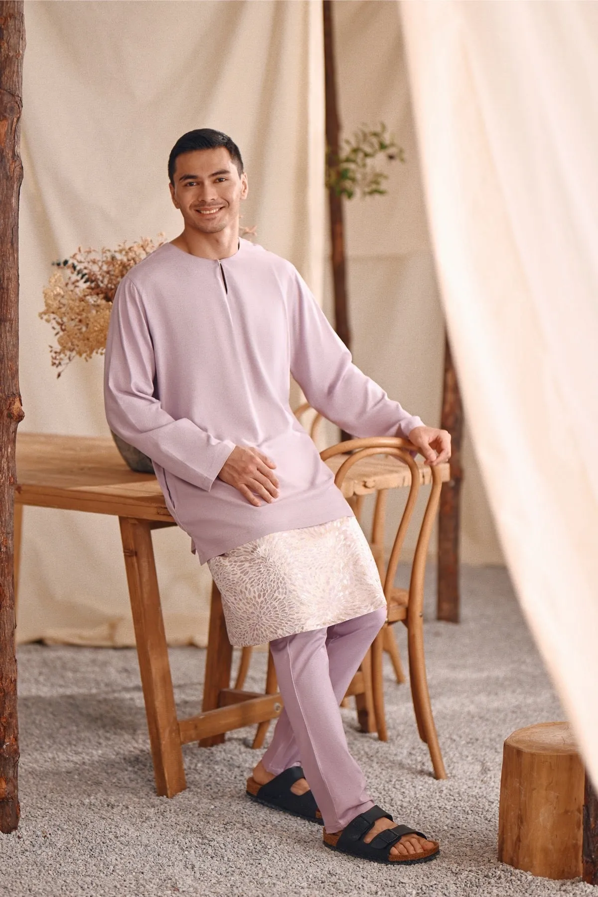 The Bayu Men Kurta - Lavender