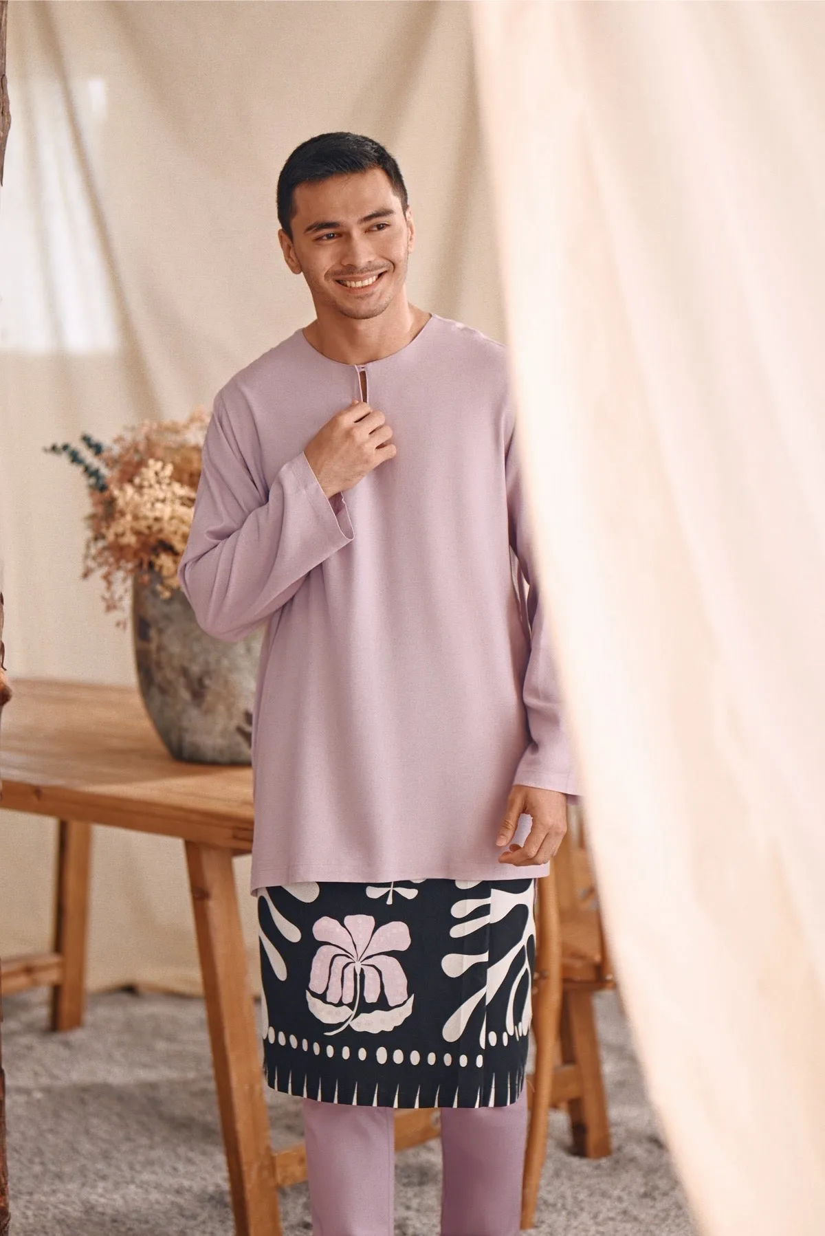 The Bayu Men Kurta - Lavender