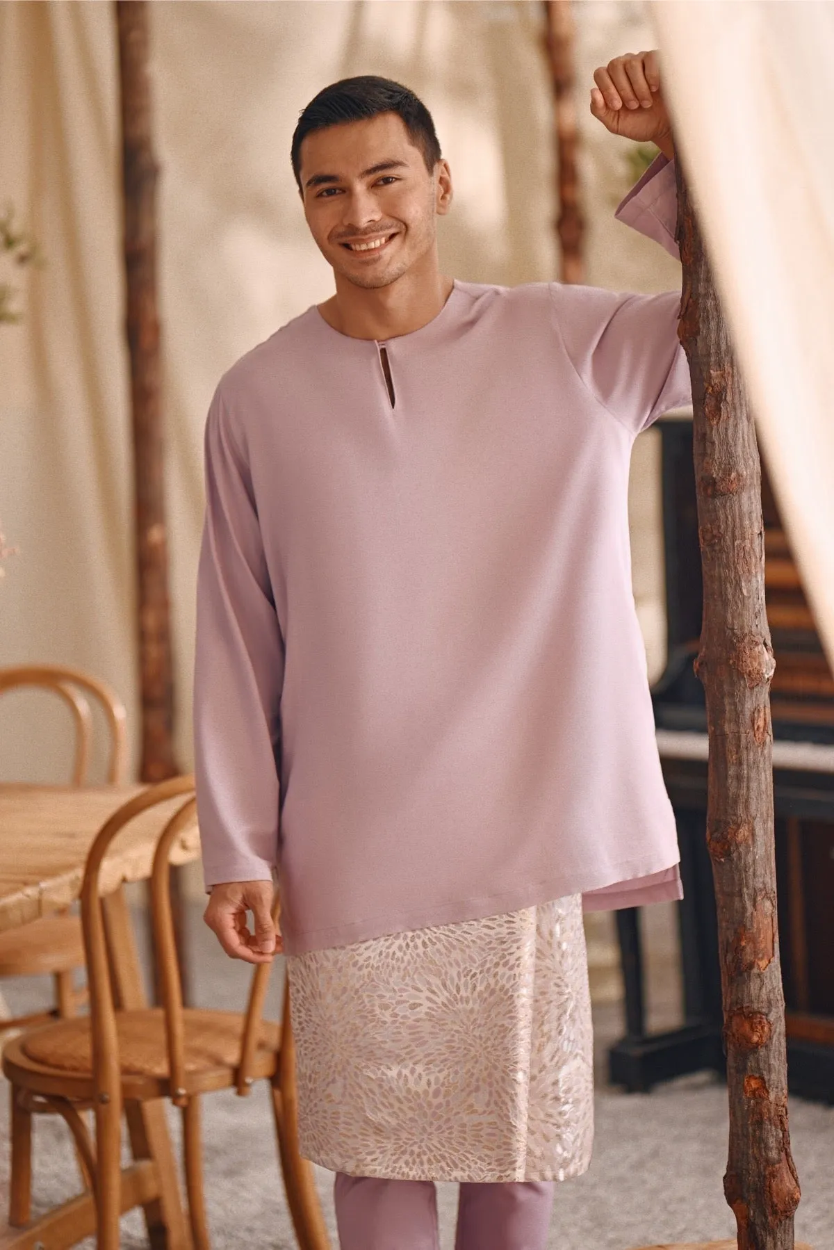The Bayu Men Kurta - Lavender