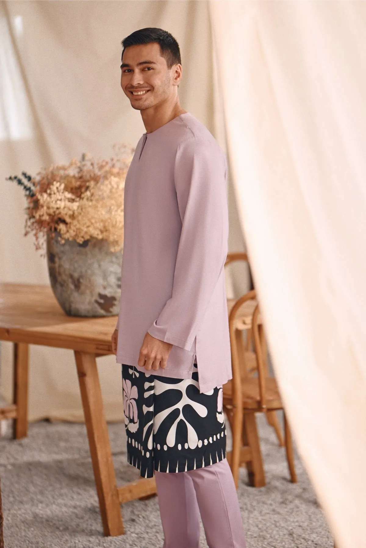The Bayu Men Kurta - Lavender