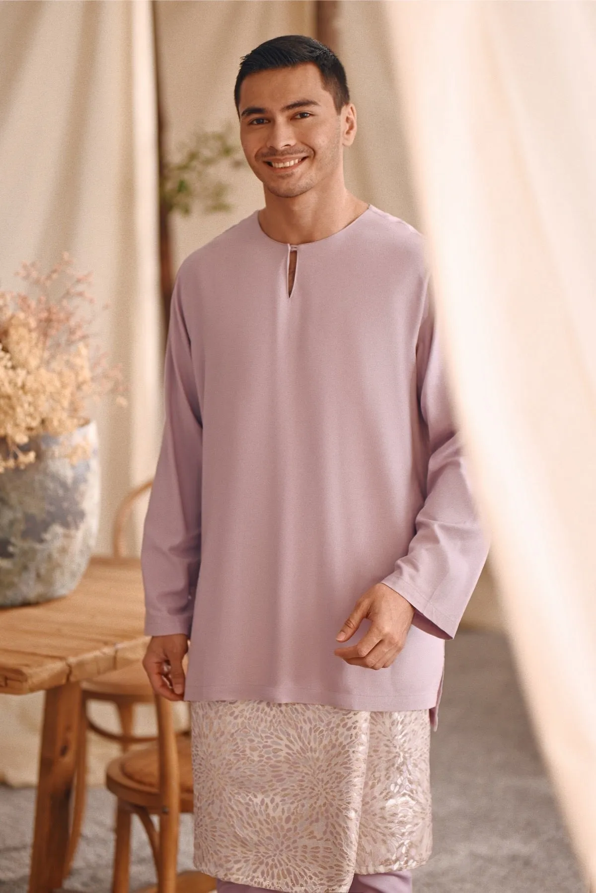 The Bayu Men Kurta - Lavender