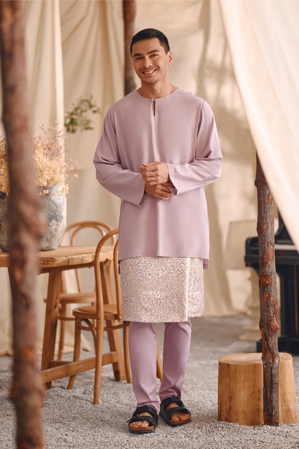 The Bayu Men Kurta - Lavender