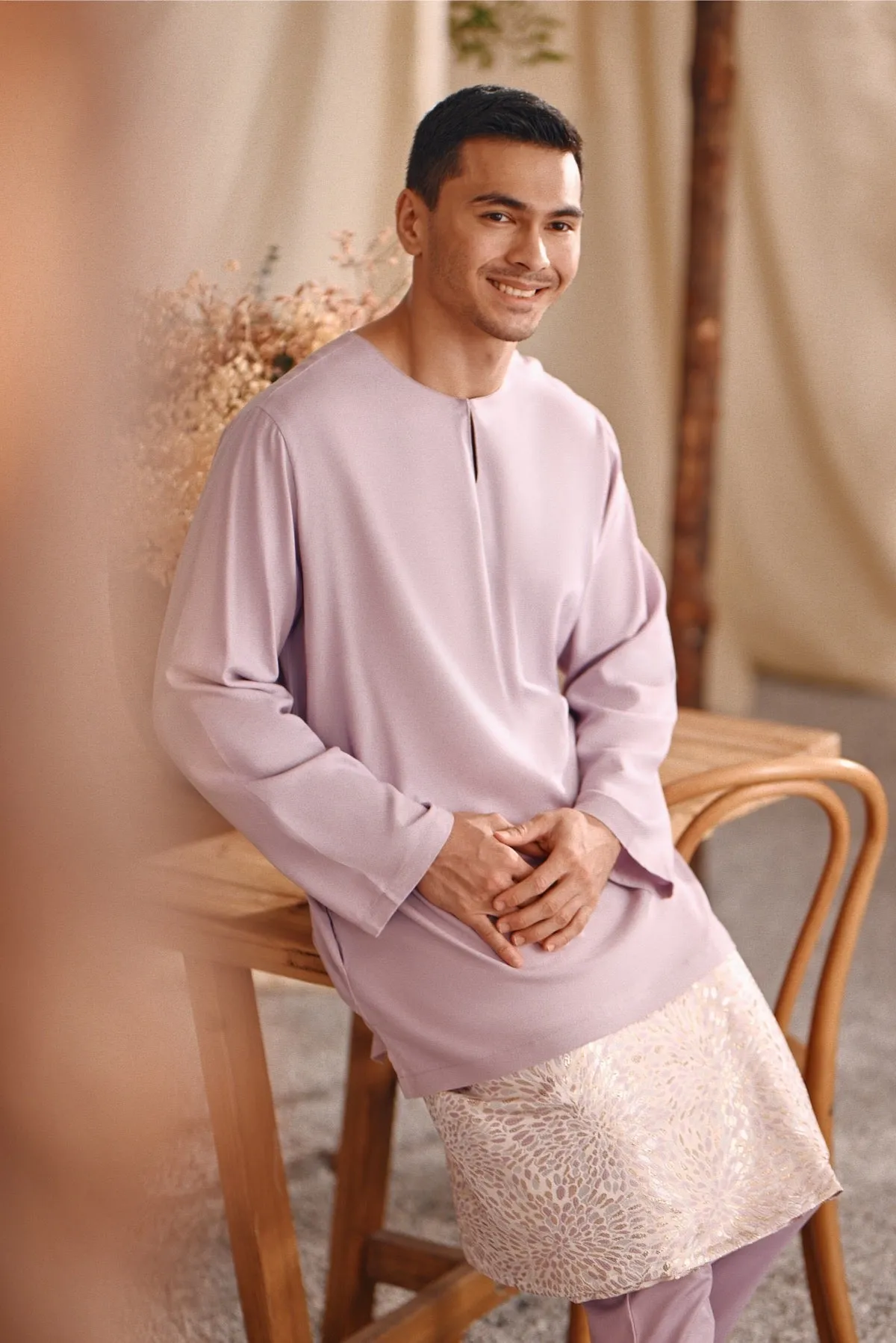 The Bayu Men Kurta - Lavender
