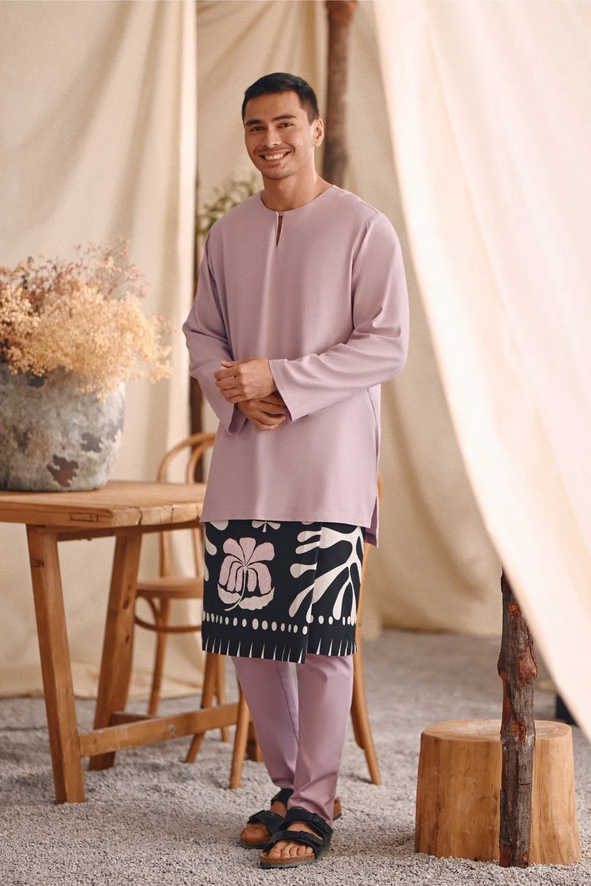 The Bayu Men Kurta - Lavender