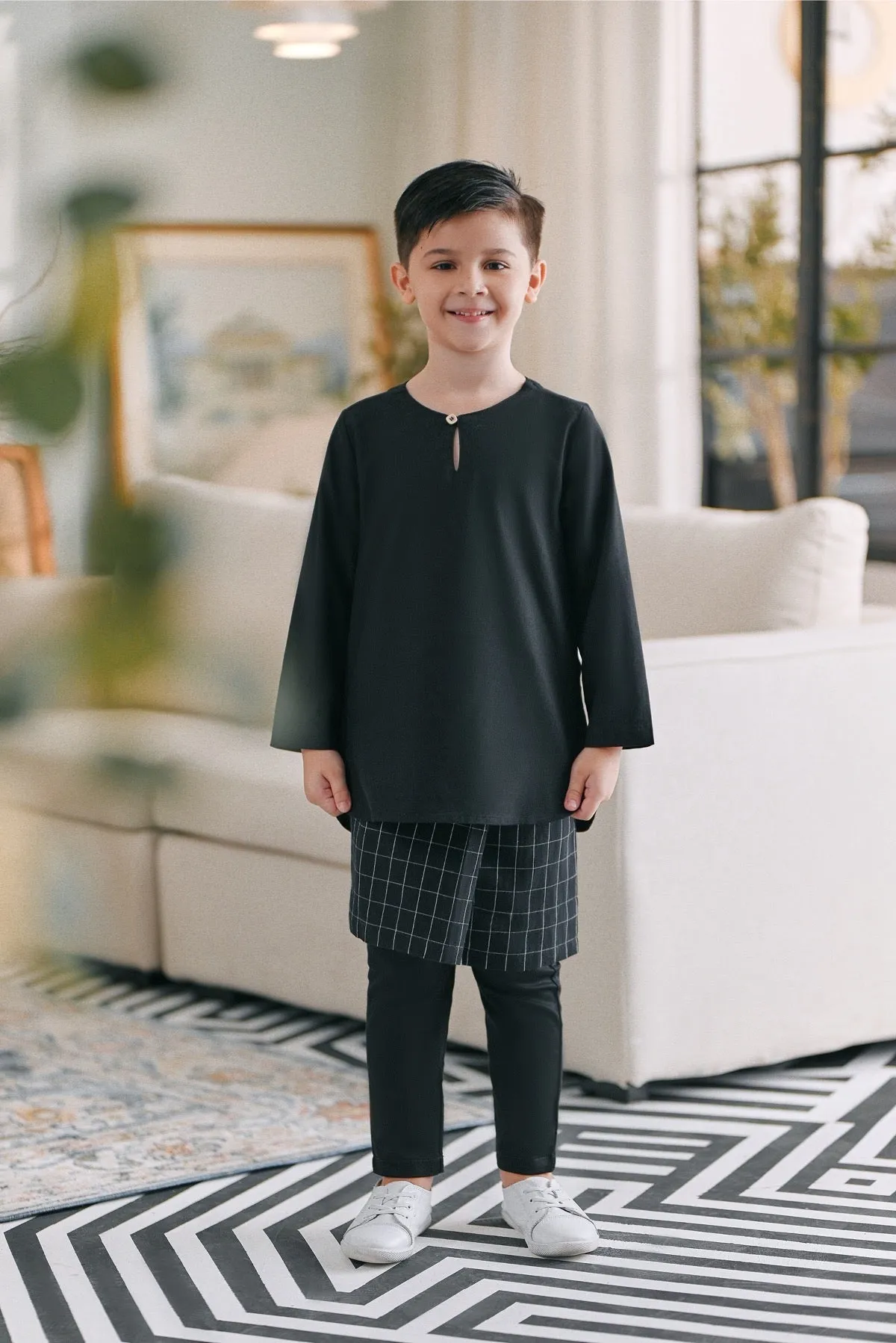 The Caya Kurta - Black