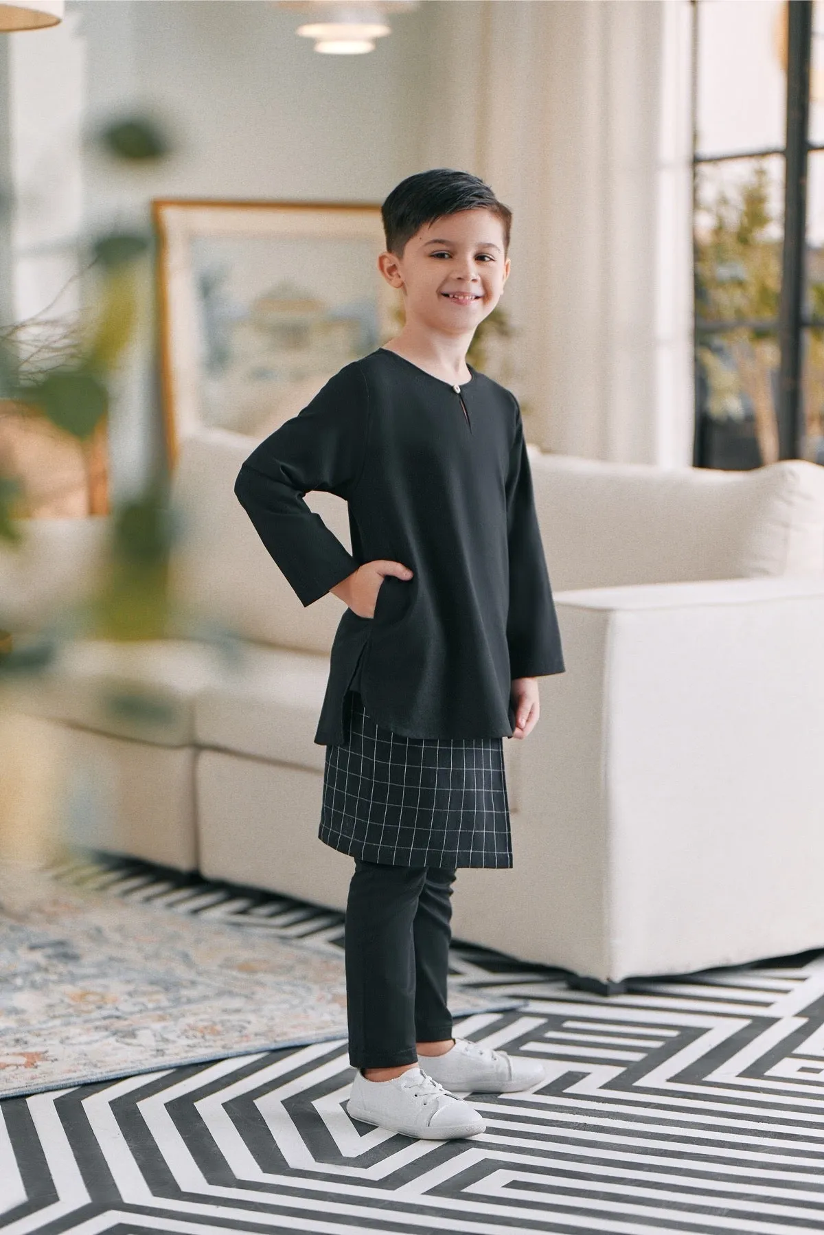 The Caya Kurta - Black