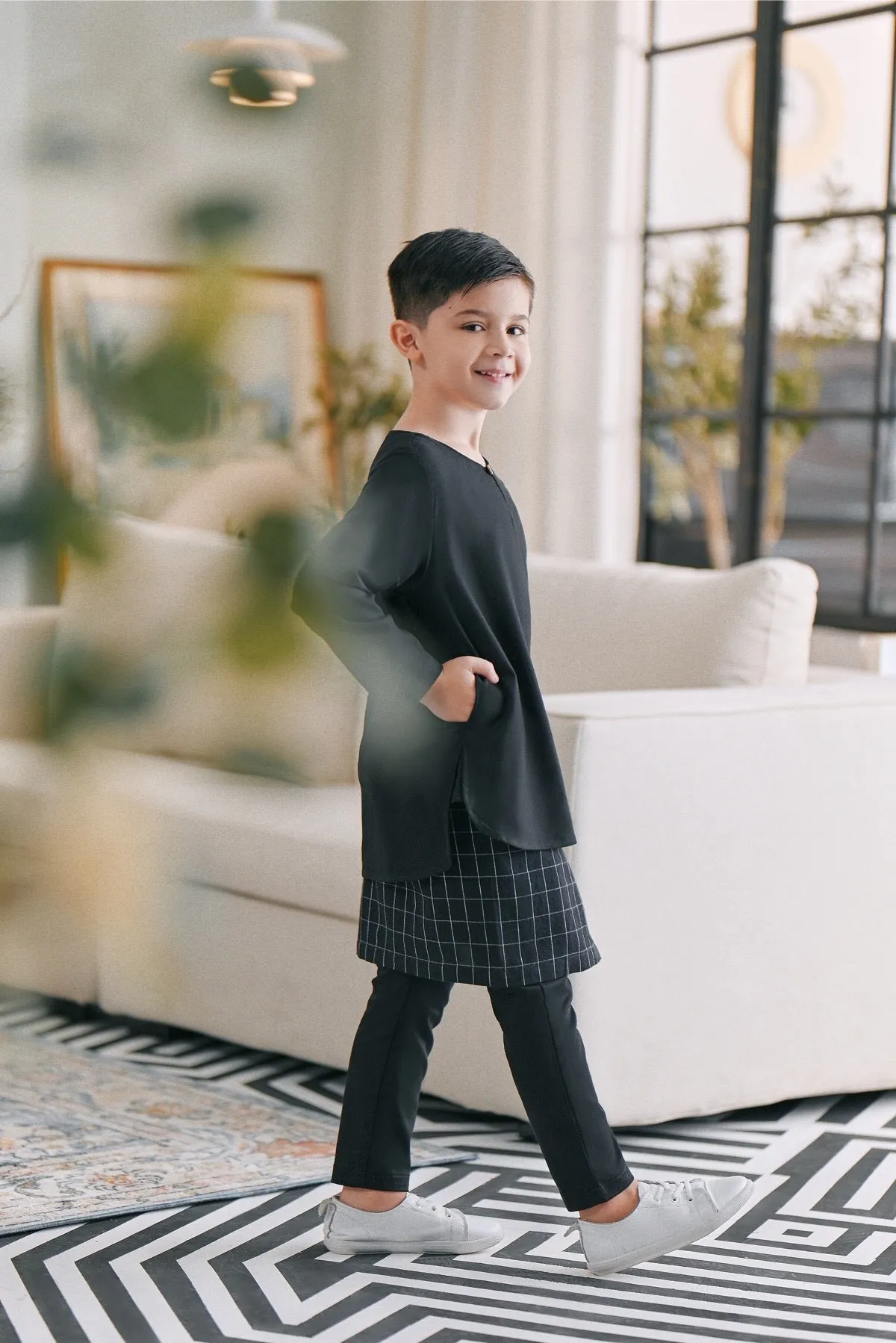 The Caya Kurta - Black