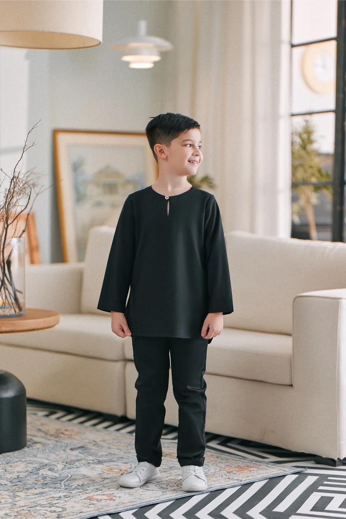 The Caya Kurta - Black