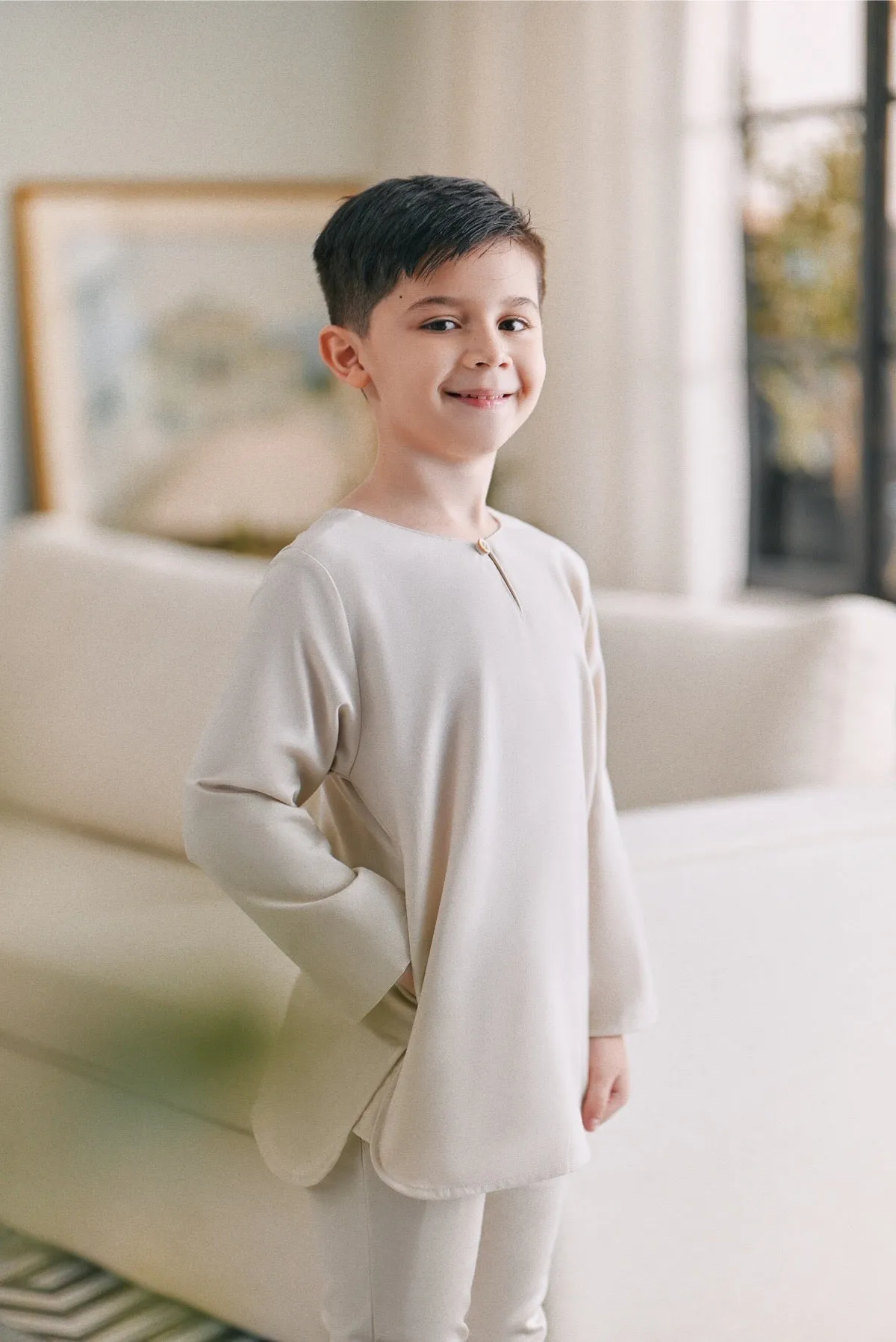 The Caya Kurta - Champagne