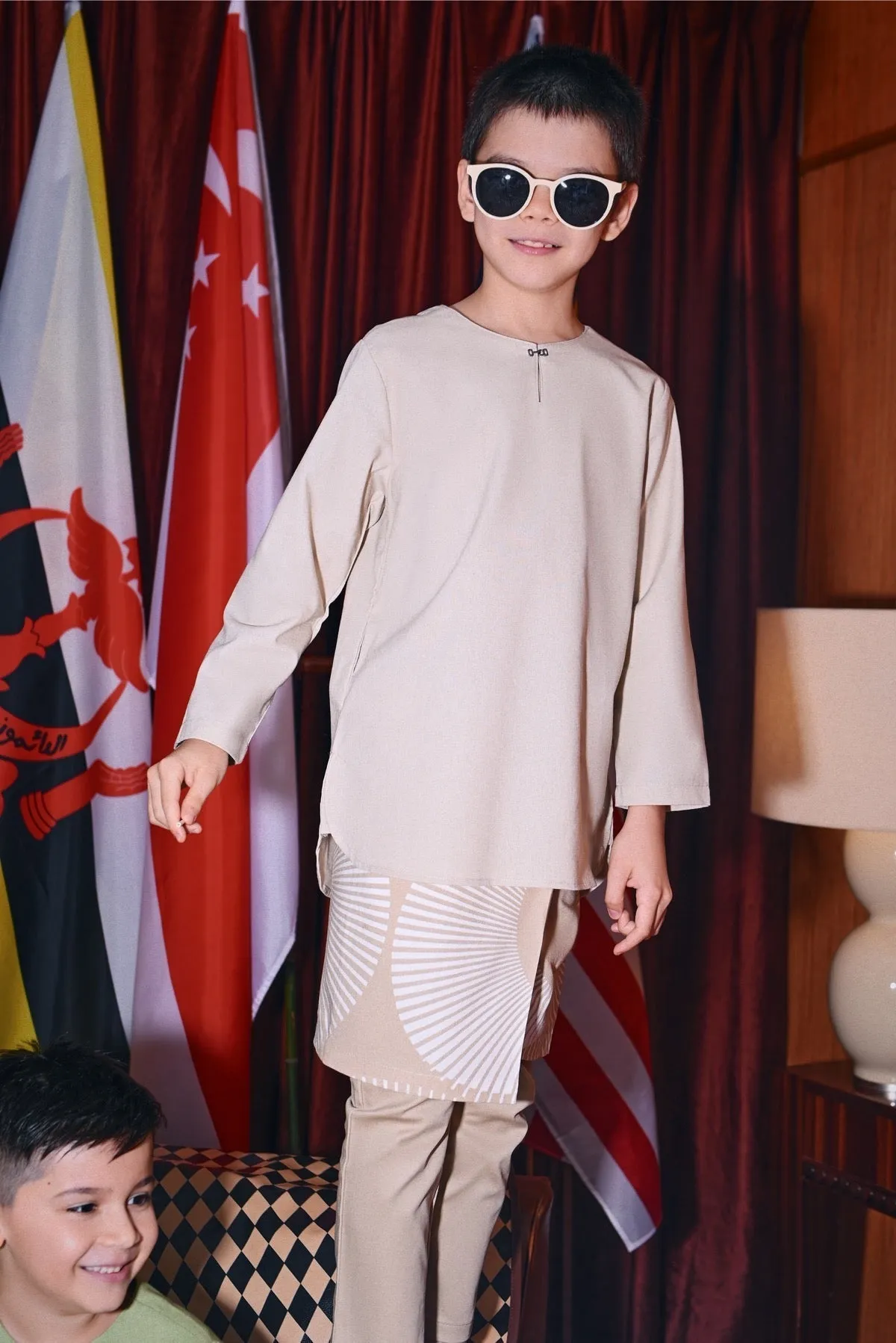 The Congkak Kurta - Khaki