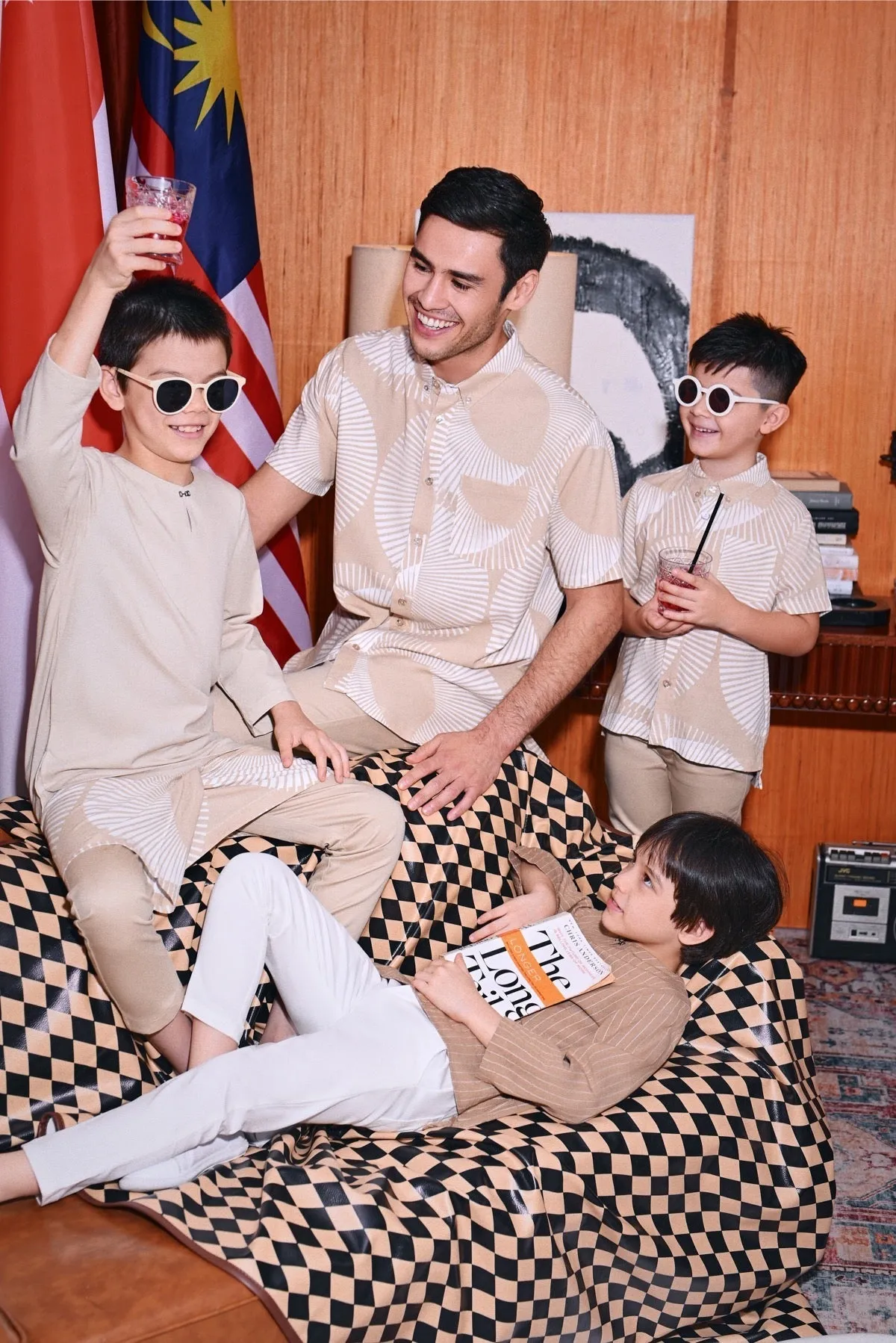 The Congkak Kurta - Khaki