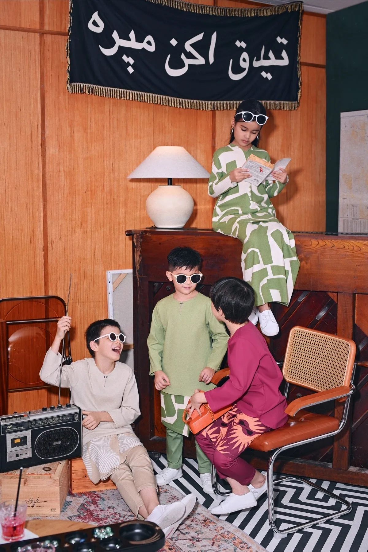 The Congkak Kurta - Khaki