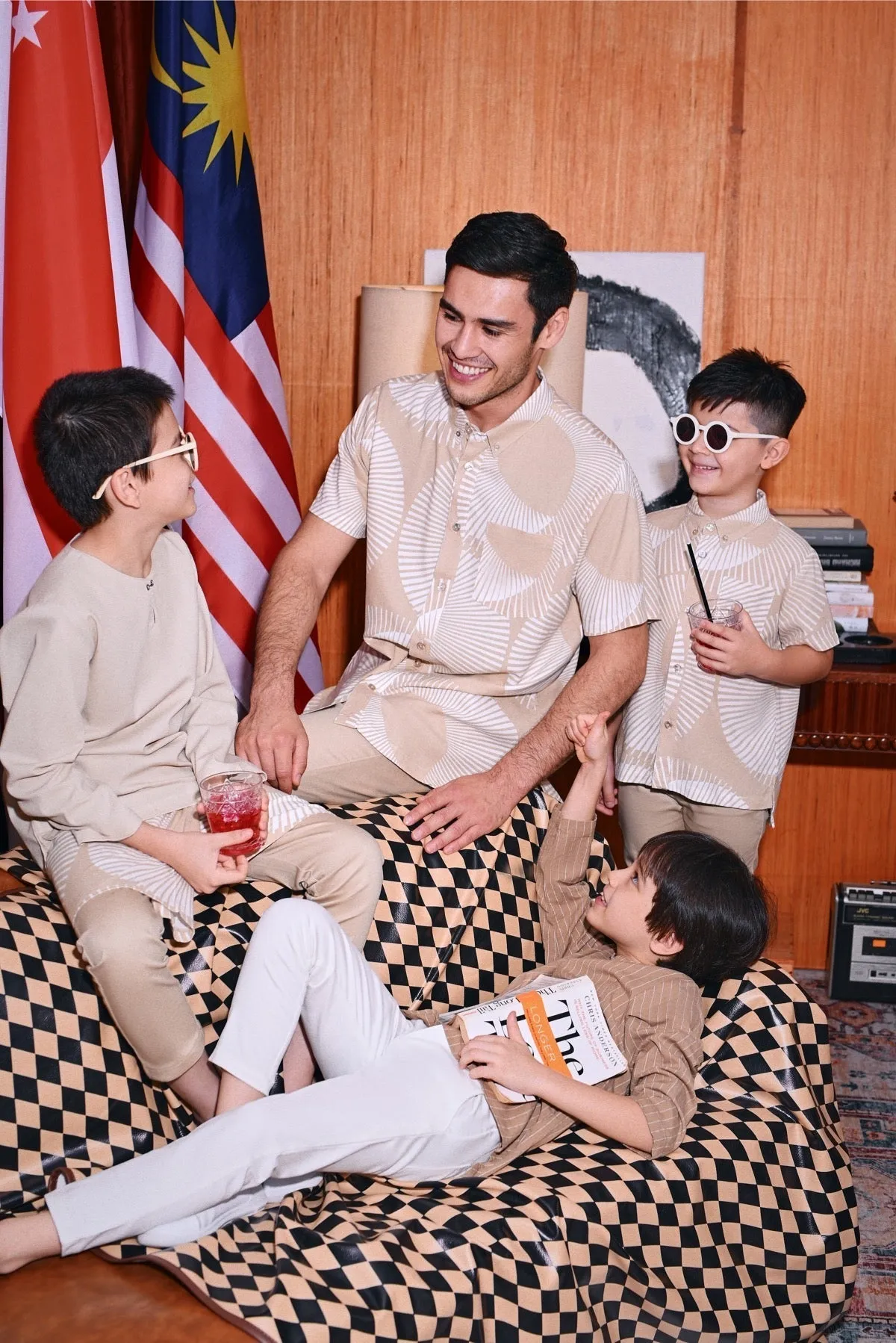 The Congkak Kurta - Khaki
