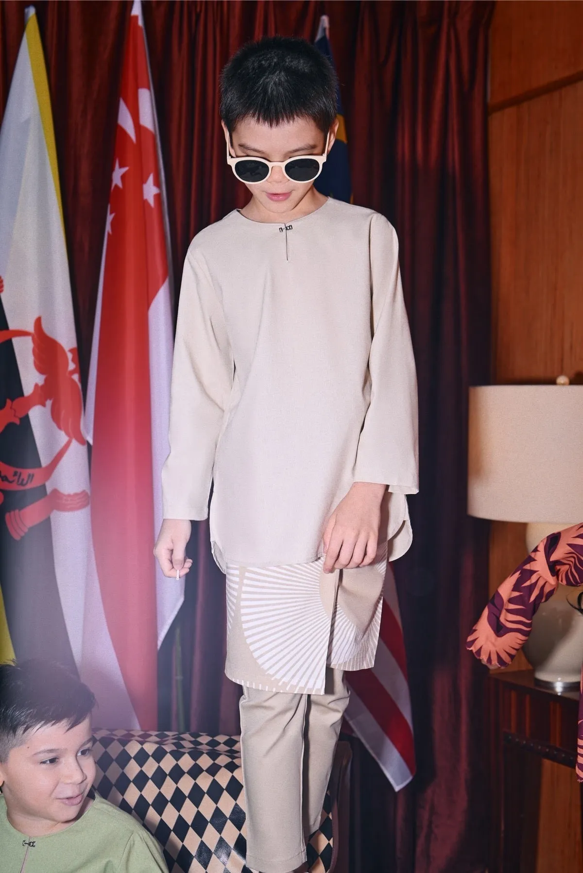 The Congkak Kurta - Khaki