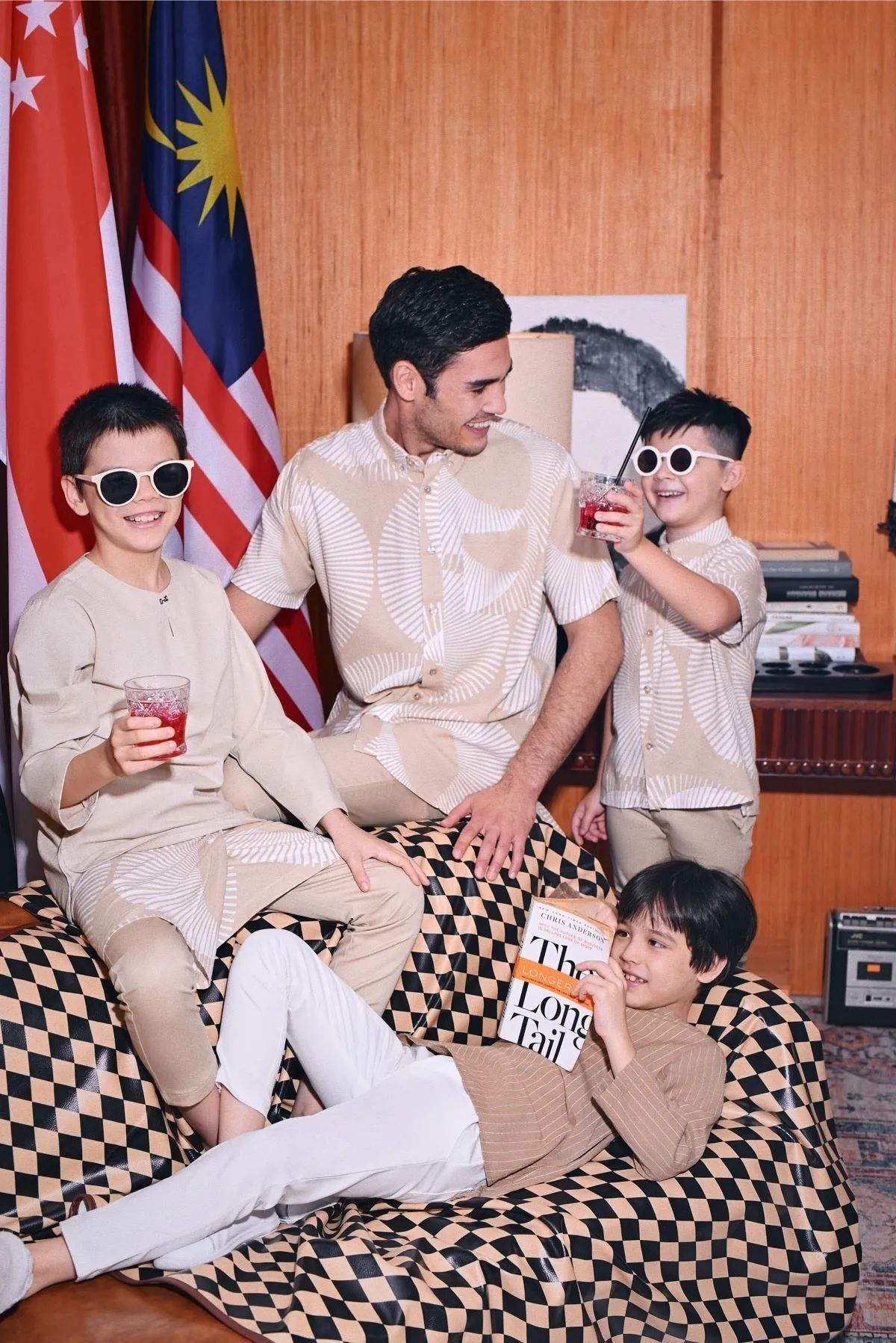The Congkak Kurta - Khaki