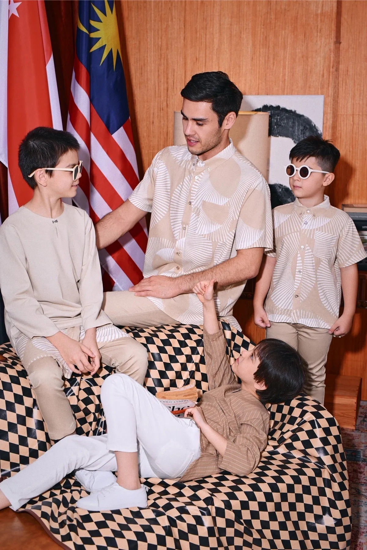 The Congkak Kurta - Khaki