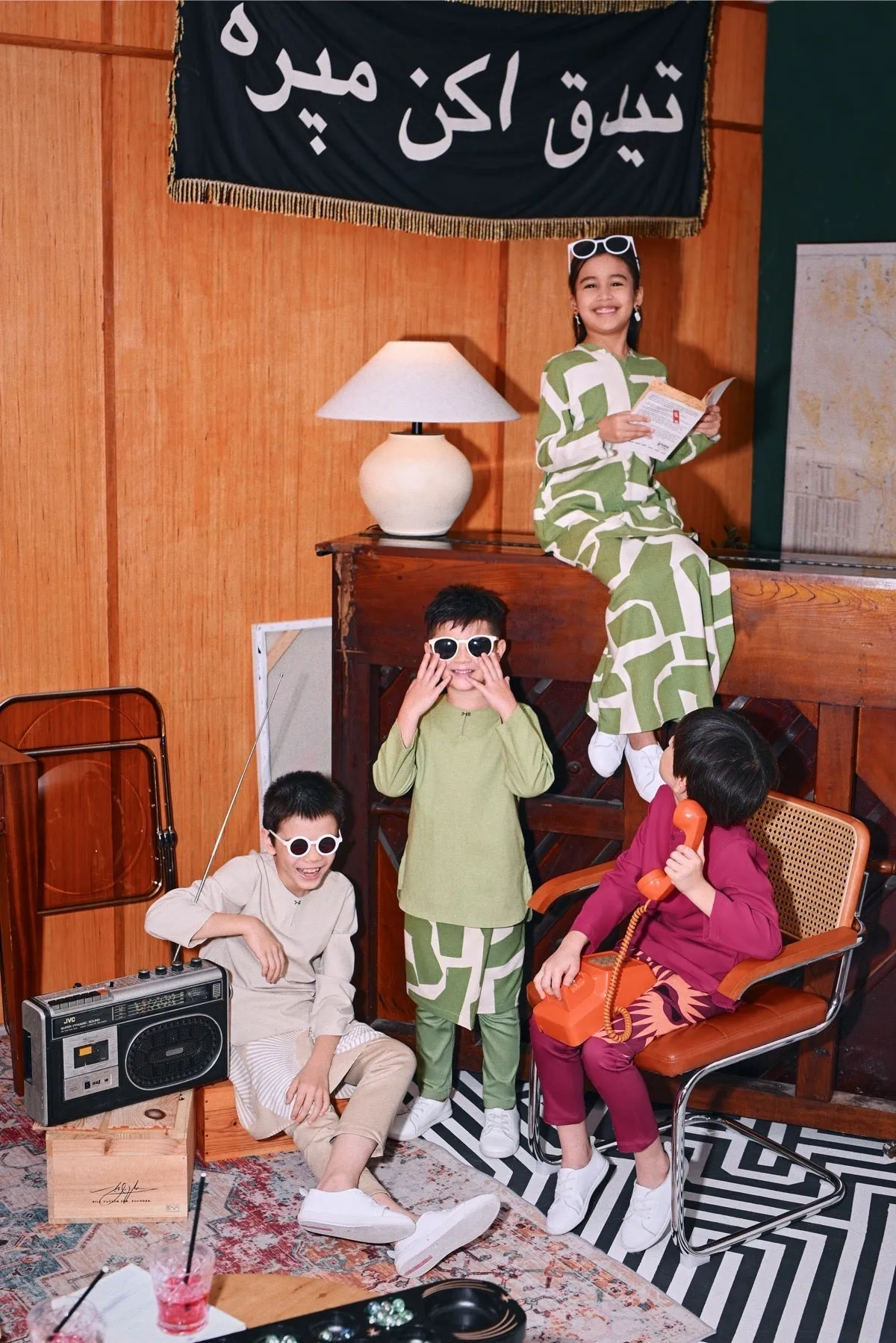 The Congkak Kurta - Khaki
