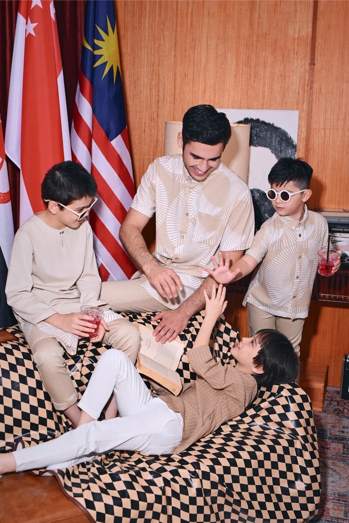 The Congkak Kurta - Khaki