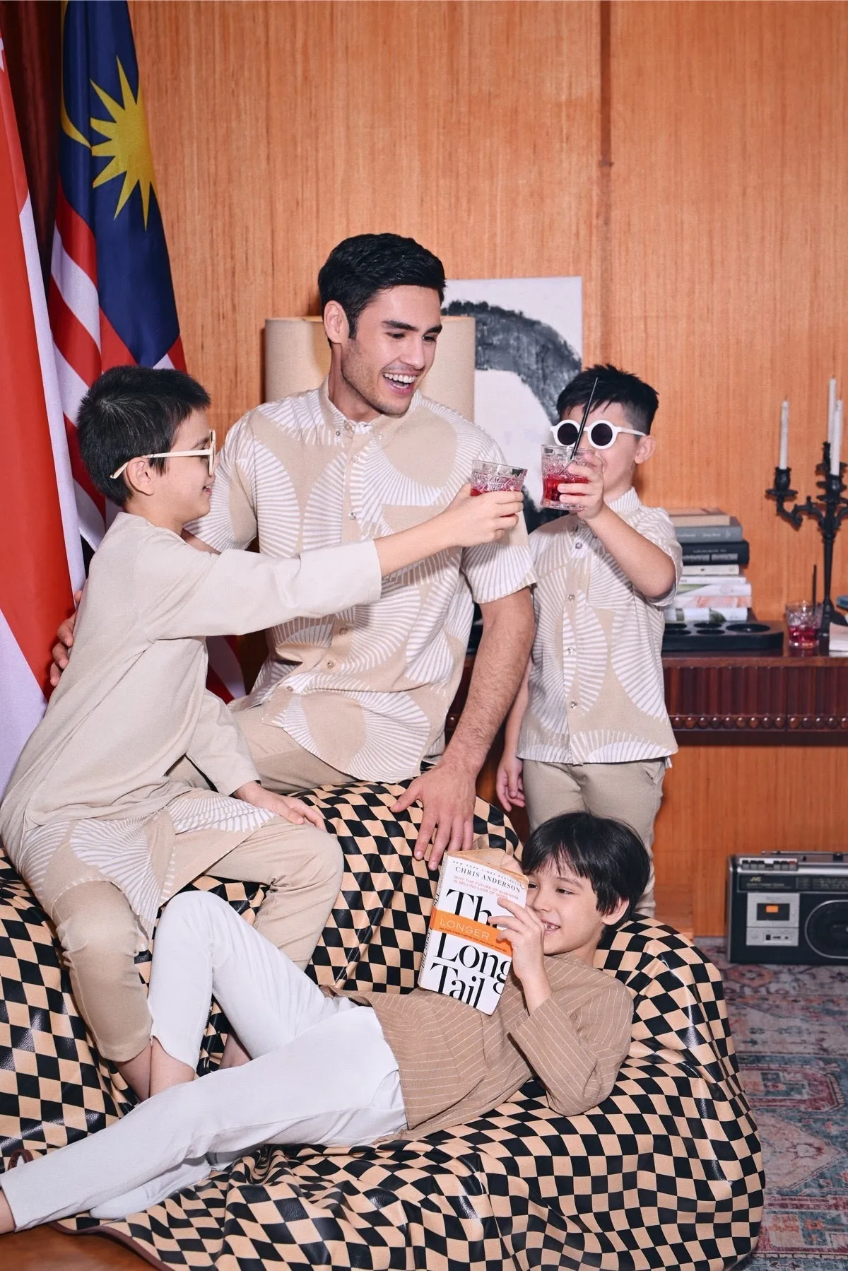 The Congkak Kurta - Khaki