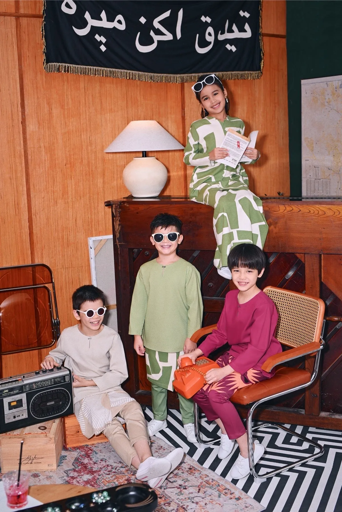 The Congkak Kurta - Khaki