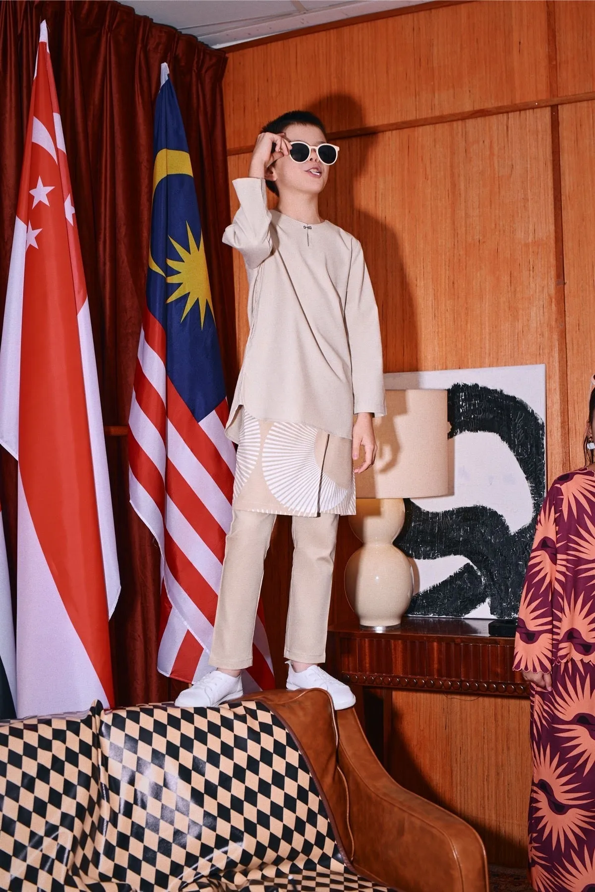 The Congkak Kurta - Khaki