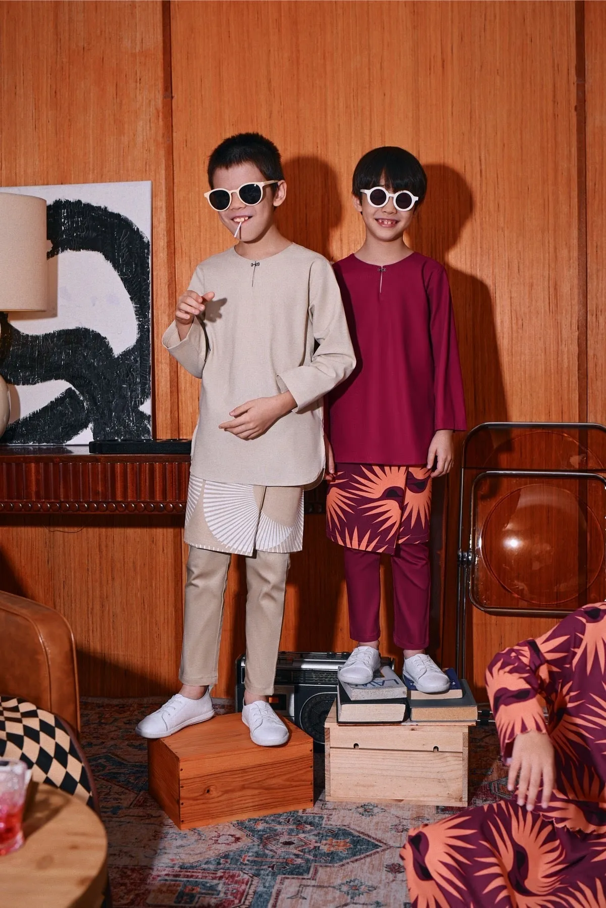 The Congkak Kurta - Khaki
