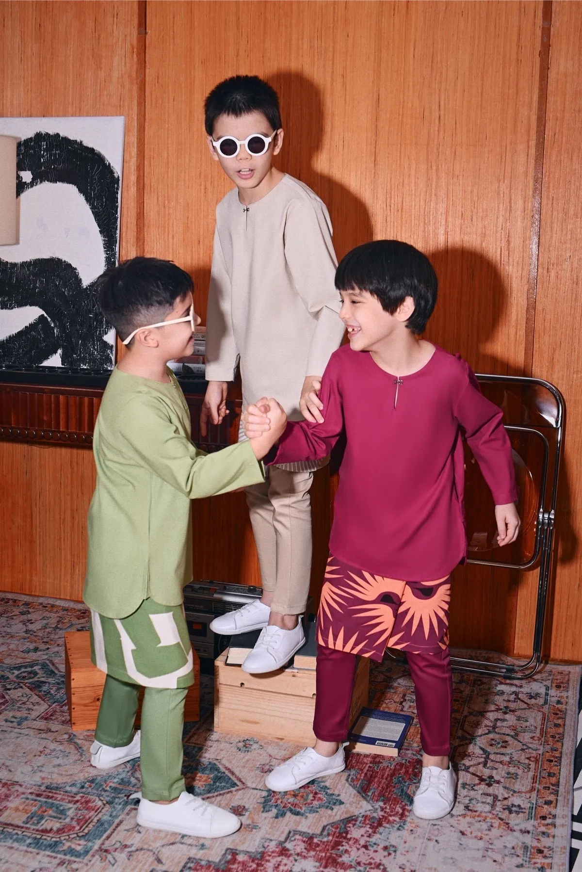 The Congkak Kurta - Khaki