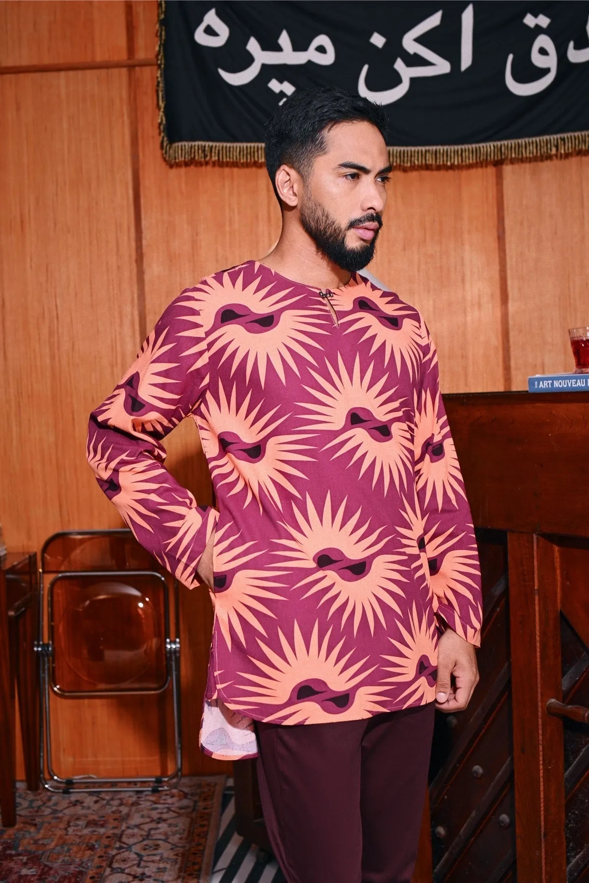The Congkak Men Kurta - Edge