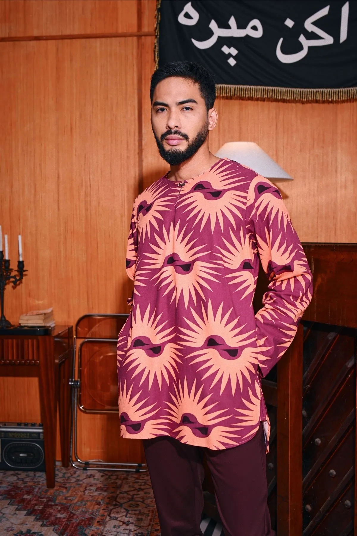 The Congkak Men Kurta - Edge
