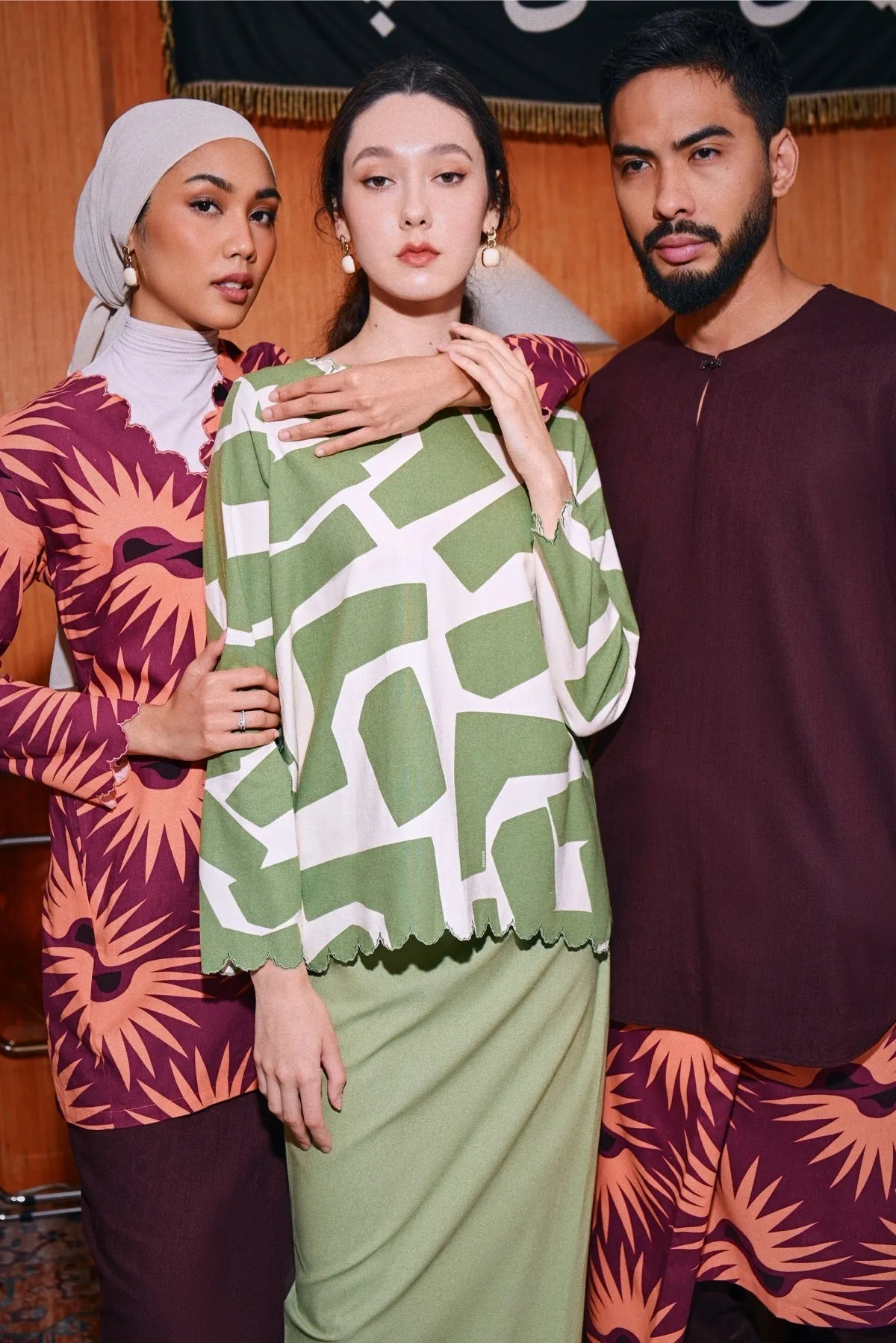 The Congkak Men Kurta - Mangosteen