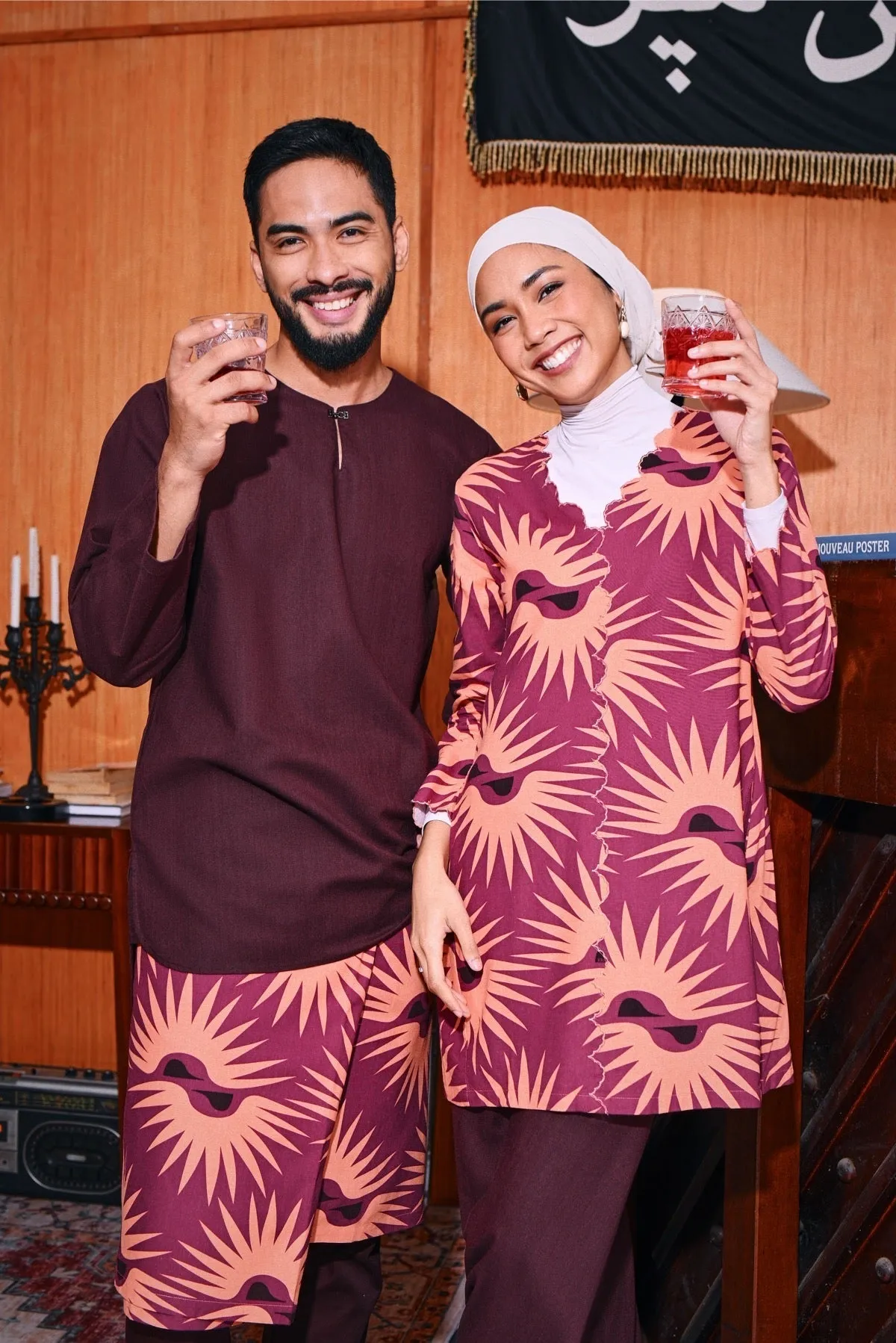 The Congkak Men Kurta - Mangosteen