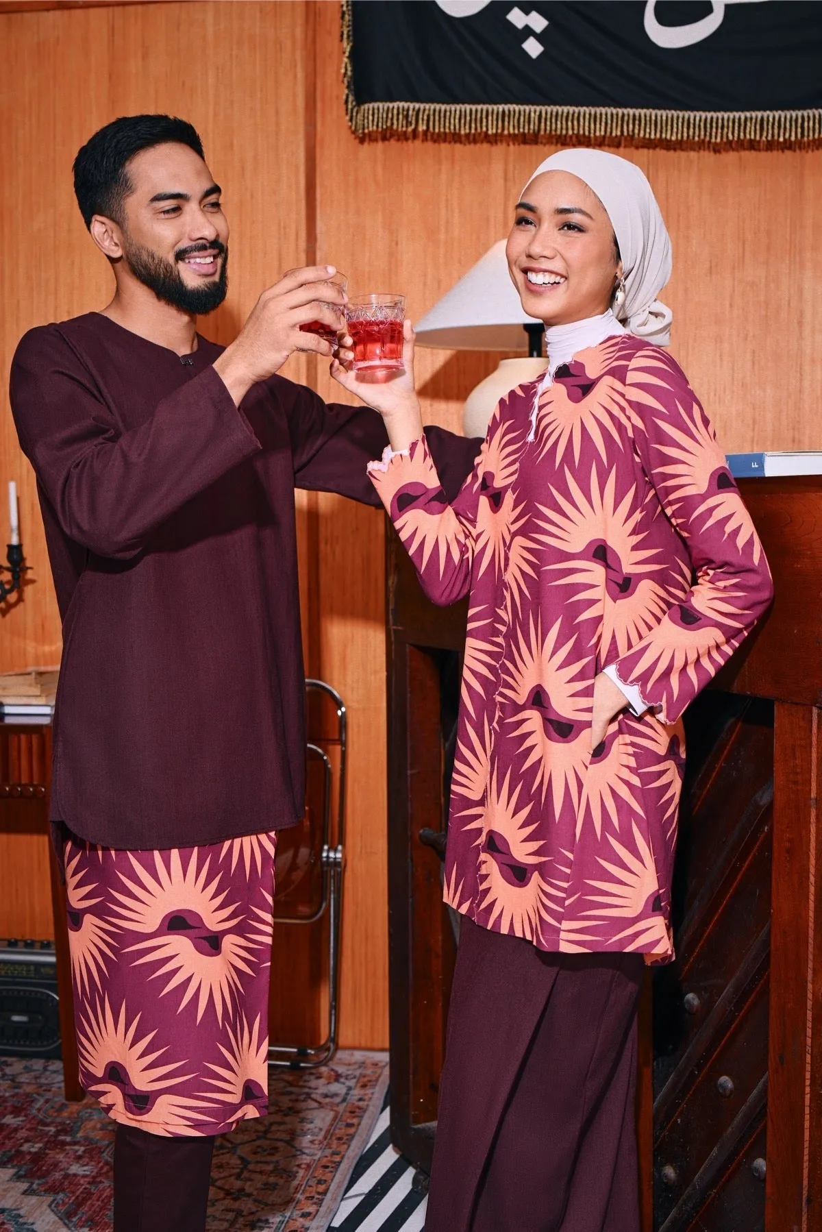 The Congkak Men Kurta - Mangosteen