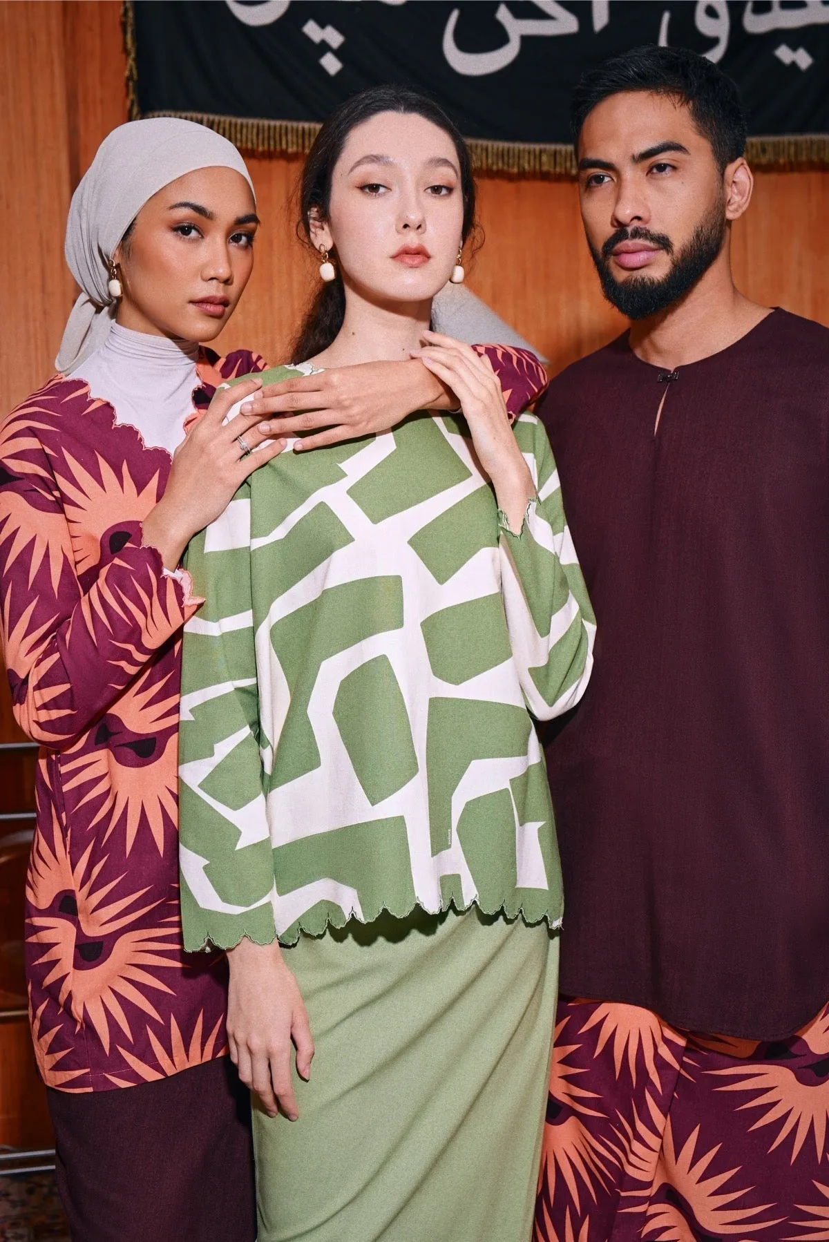 The Congkak Men Kurta - Mangosteen