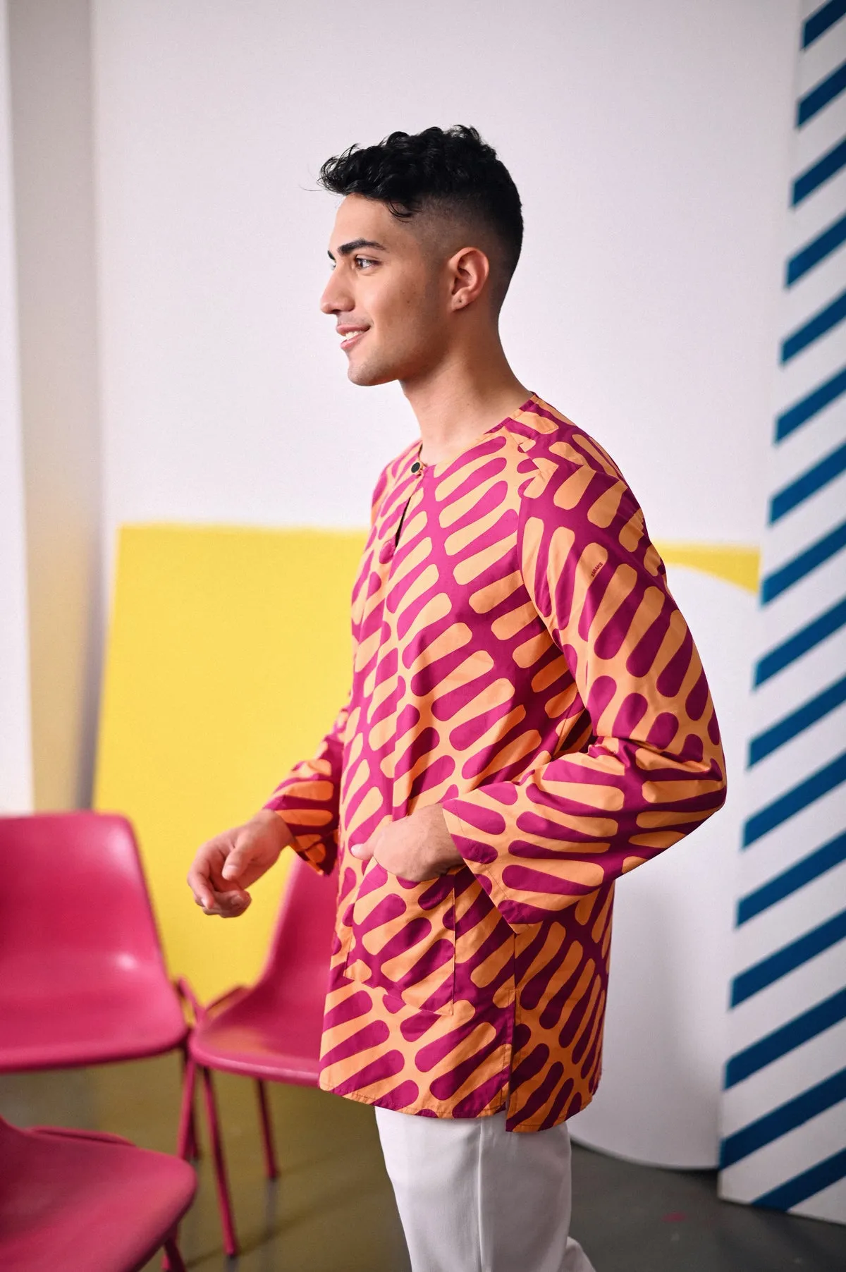 The Dulu Kita Men Kurta - Good Vibes