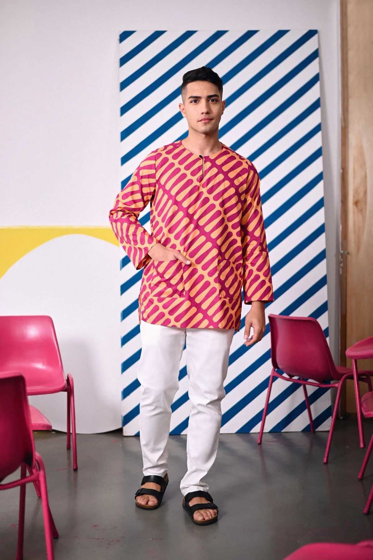 The Dulu Kita Men Kurta - Good Vibes