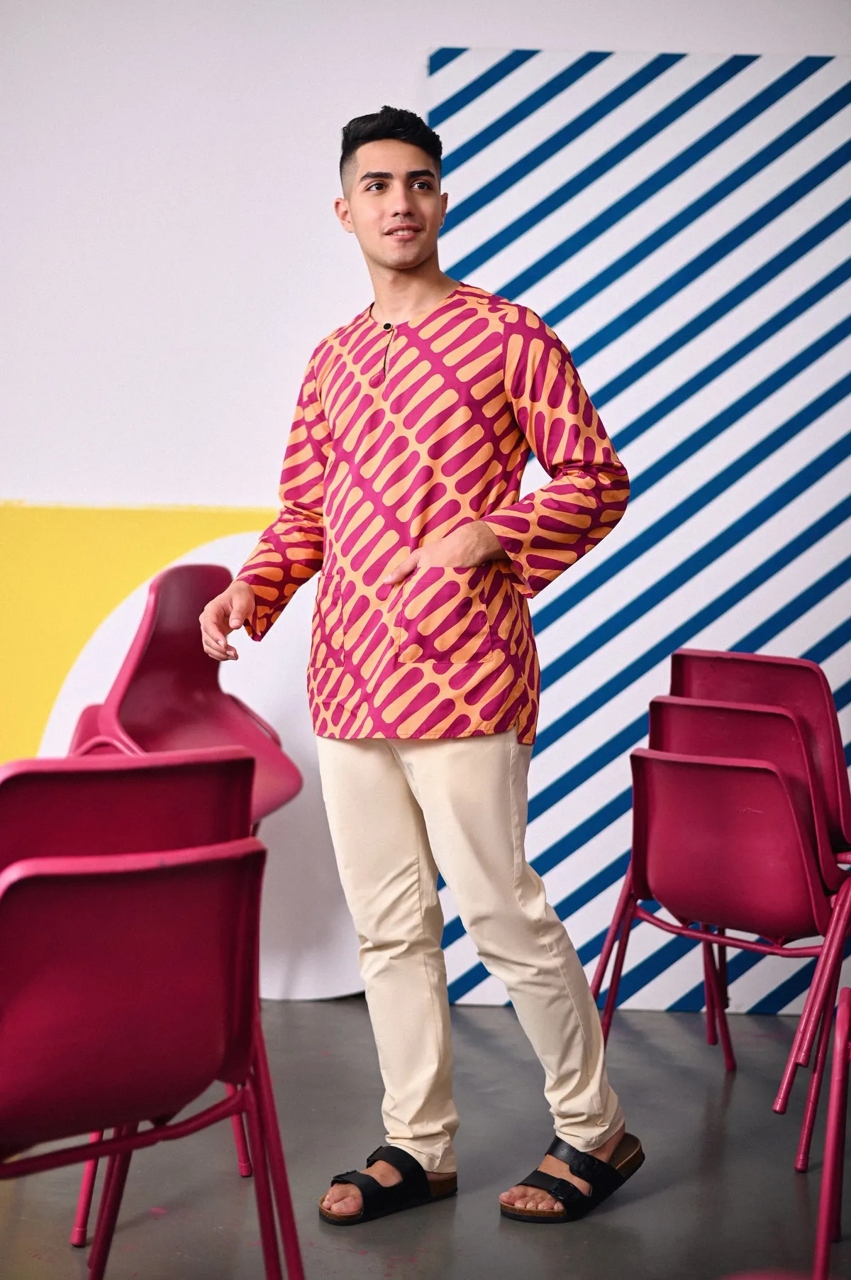The Dulu Kita Men Kurta - Good Vibes