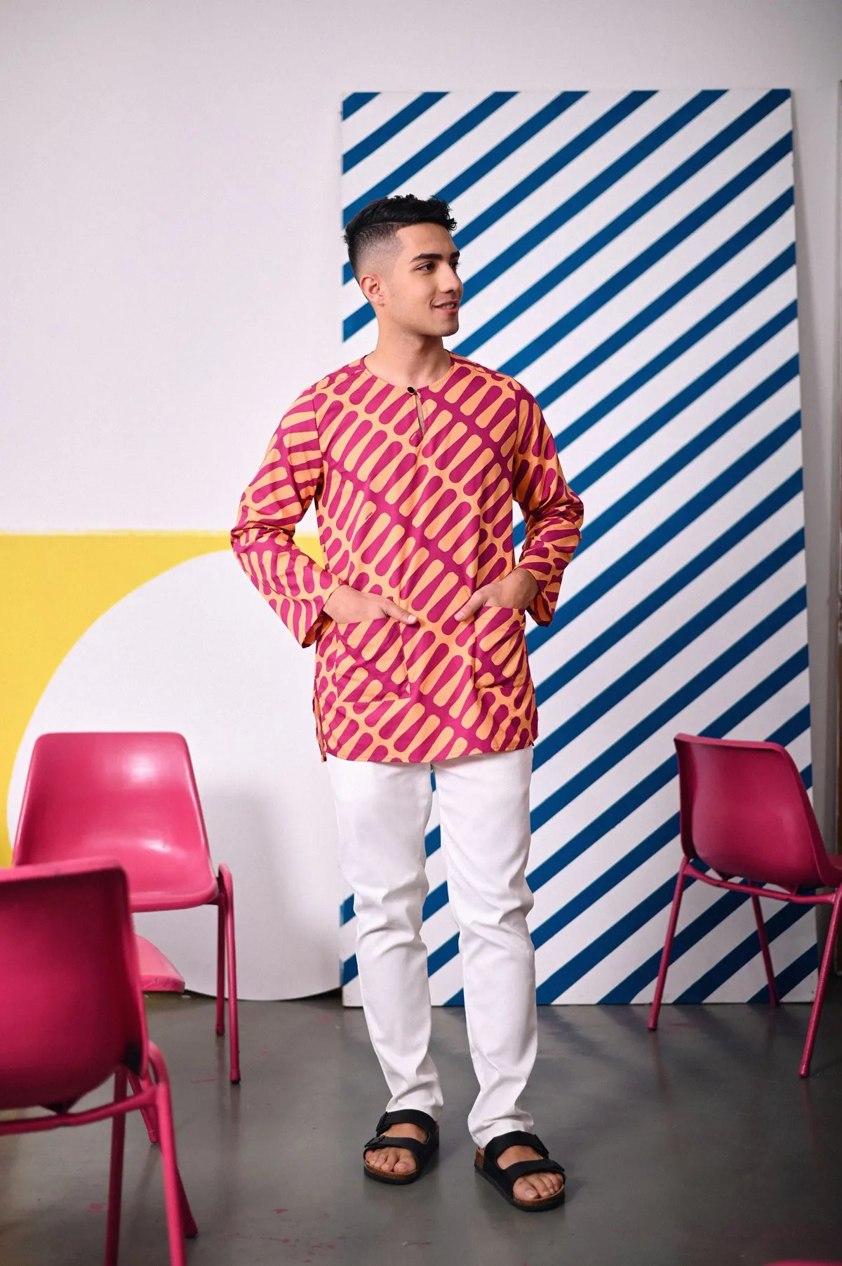The Dulu Kita Men Kurta - Good Vibes