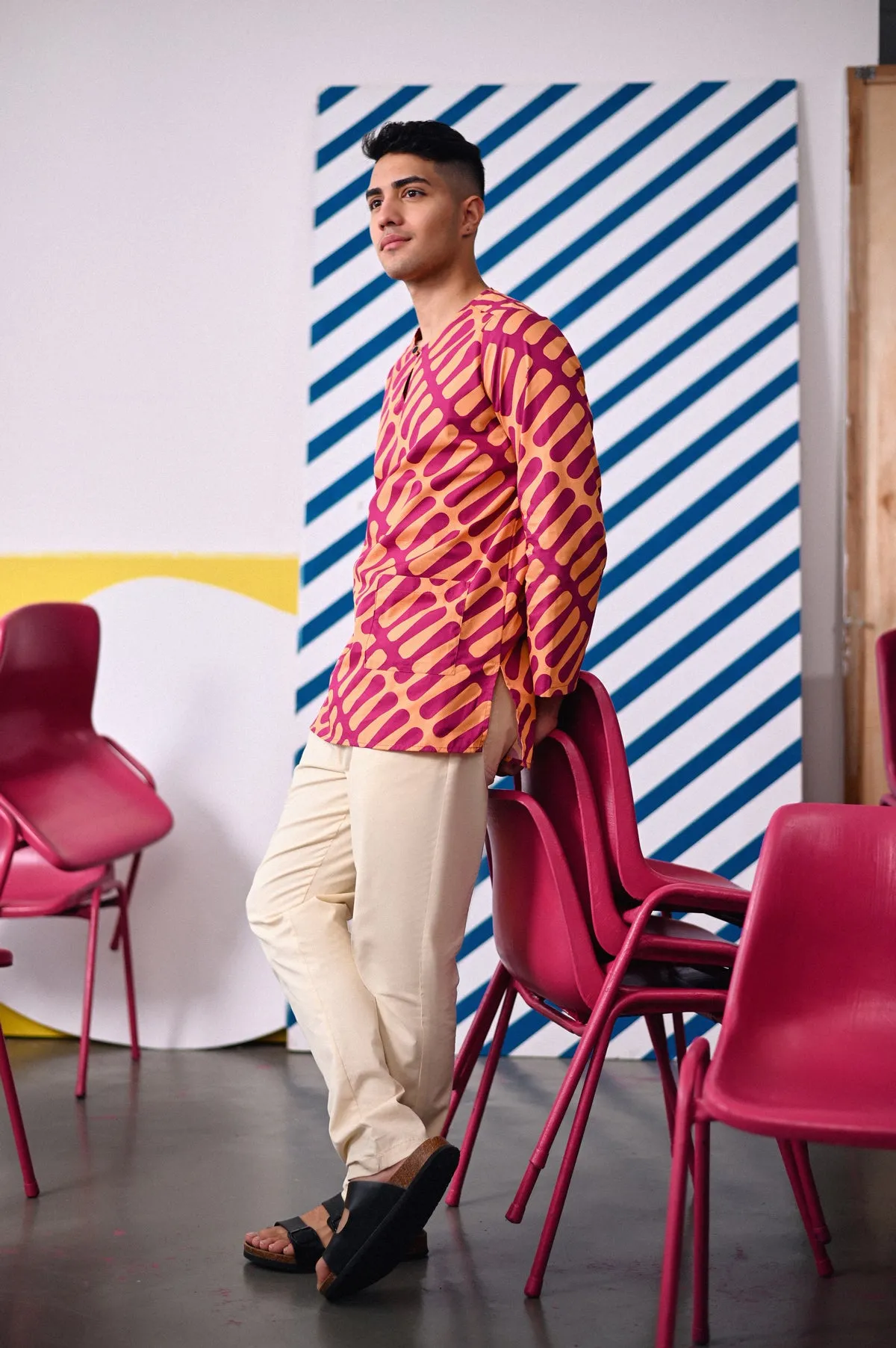 The Dulu Kita Men Kurta - Good Vibes