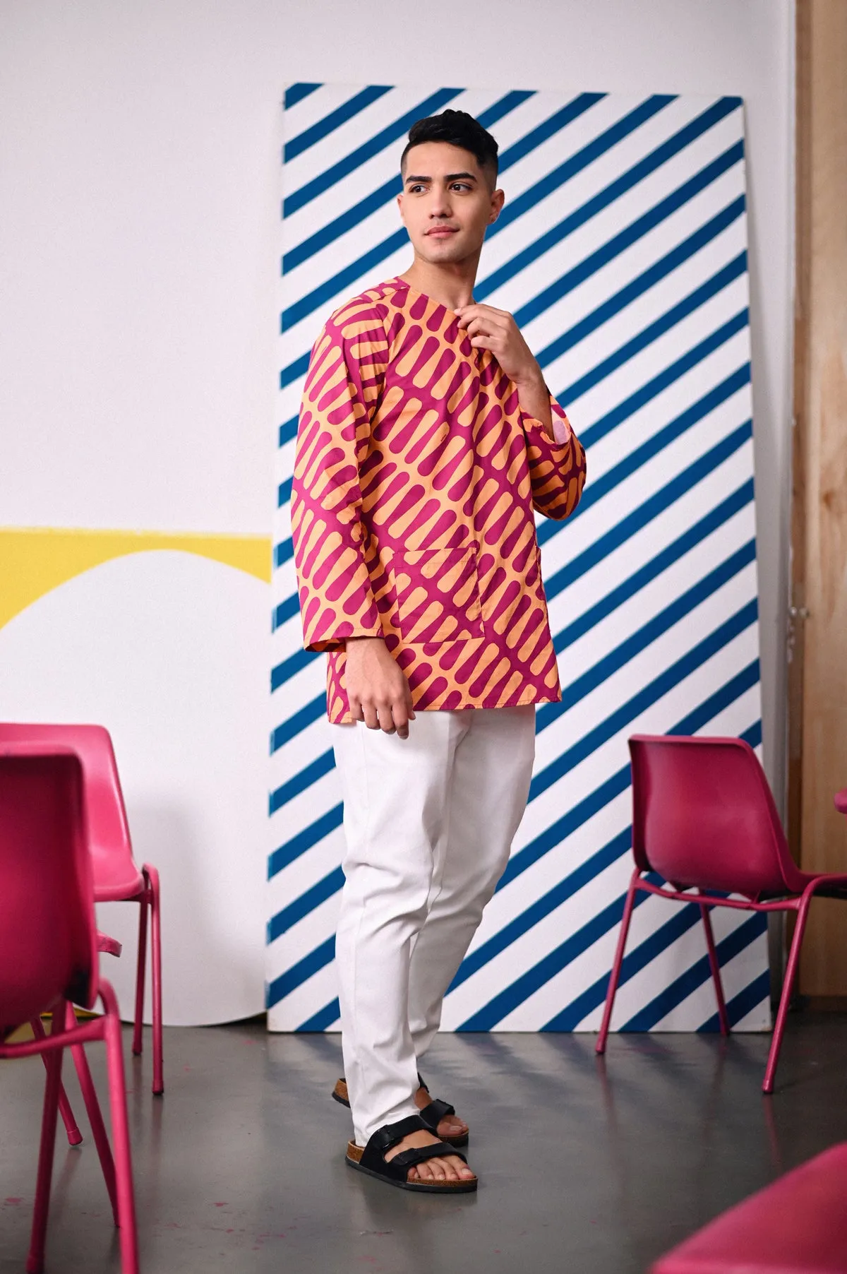 The Dulu Kita Men Kurta - Good Vibes