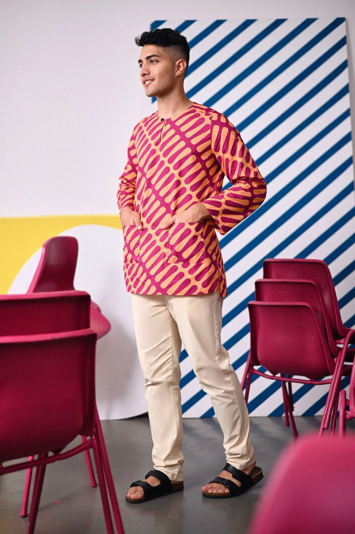 The Dulu Kita Men Kurta - Good Vibes