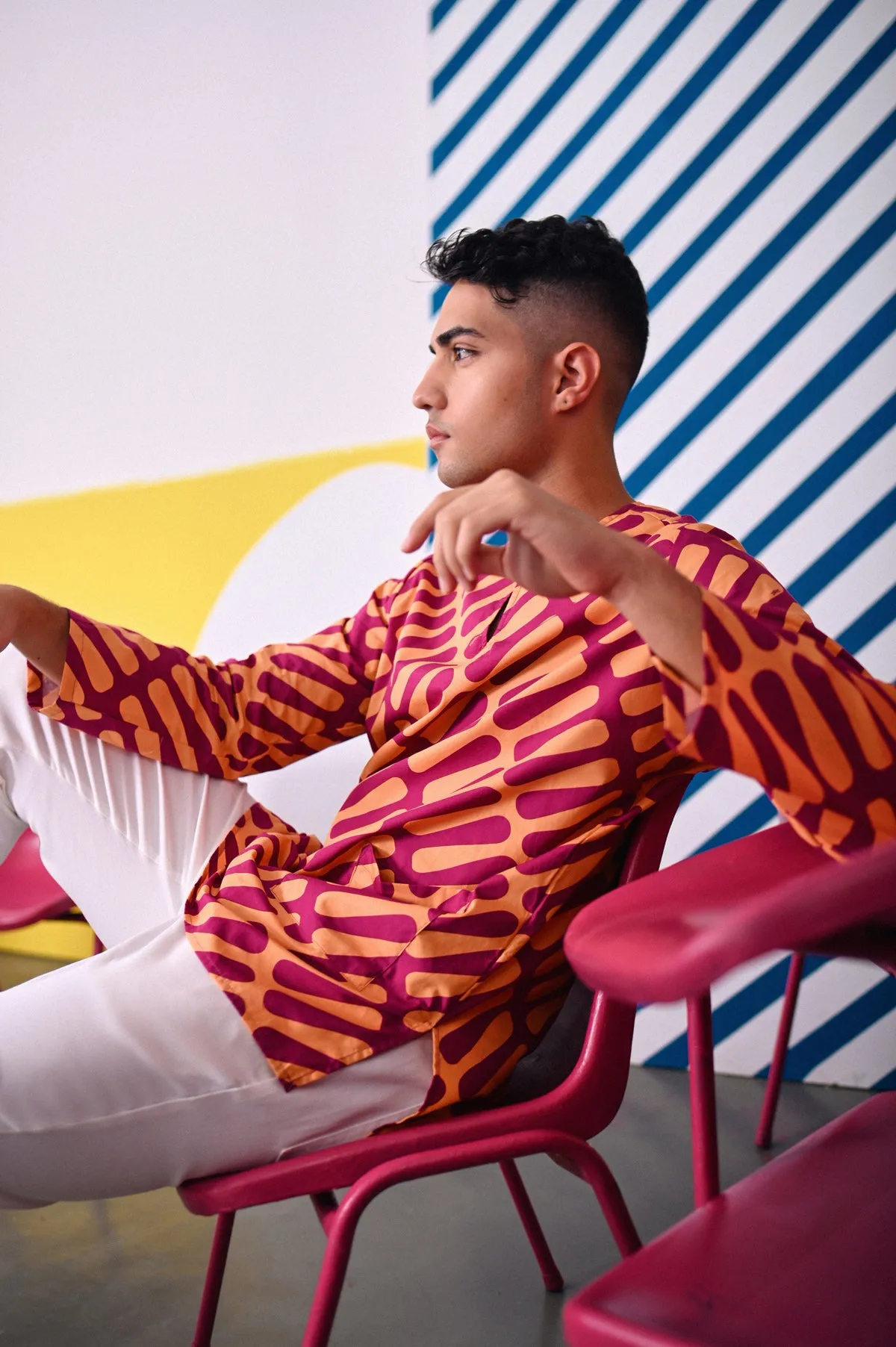 The Dulu Kita Men Kurta - Good Vibes