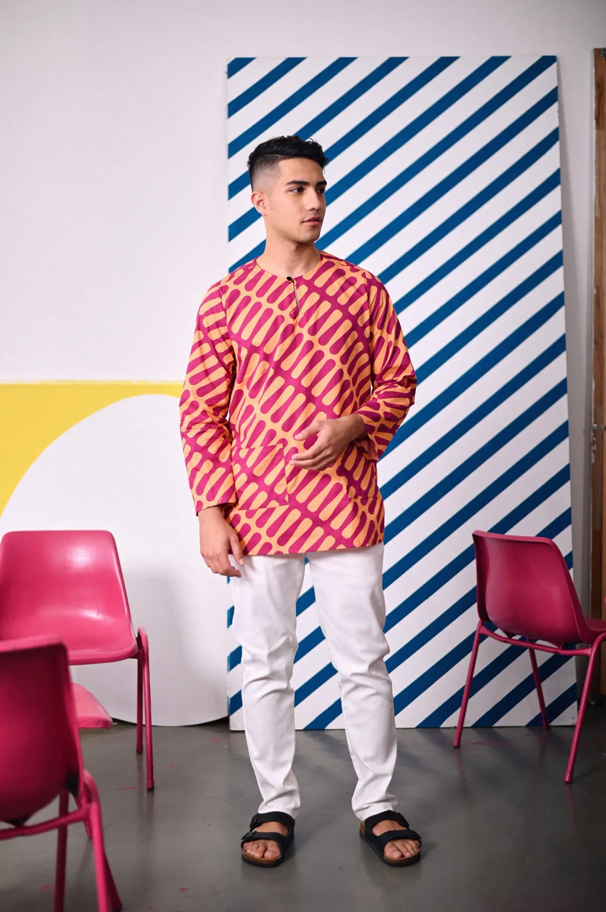 The Dulu Kita Men Kurta - Good Vibes