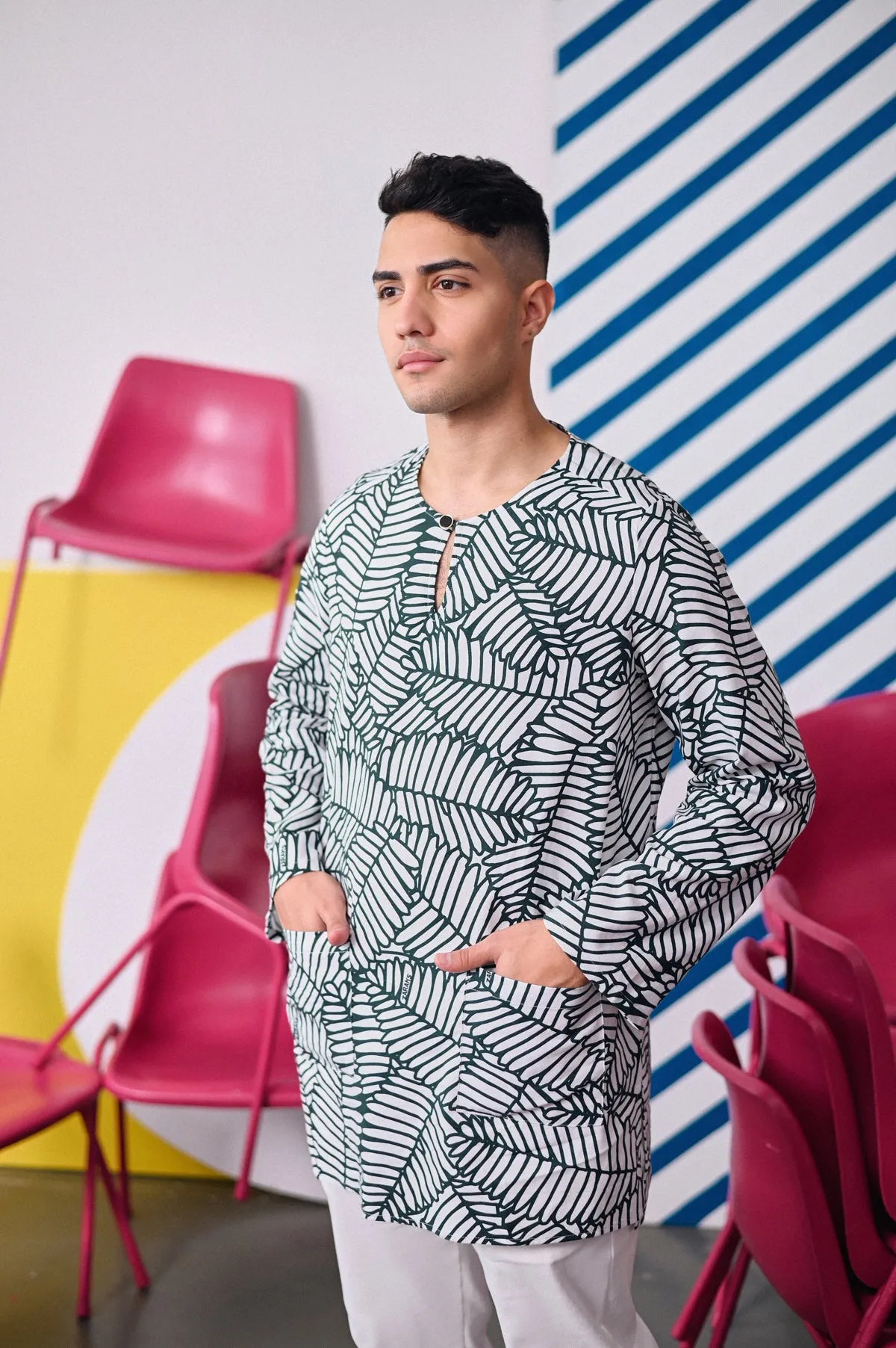 The Dulu Kita Men Kurta - Mimosa