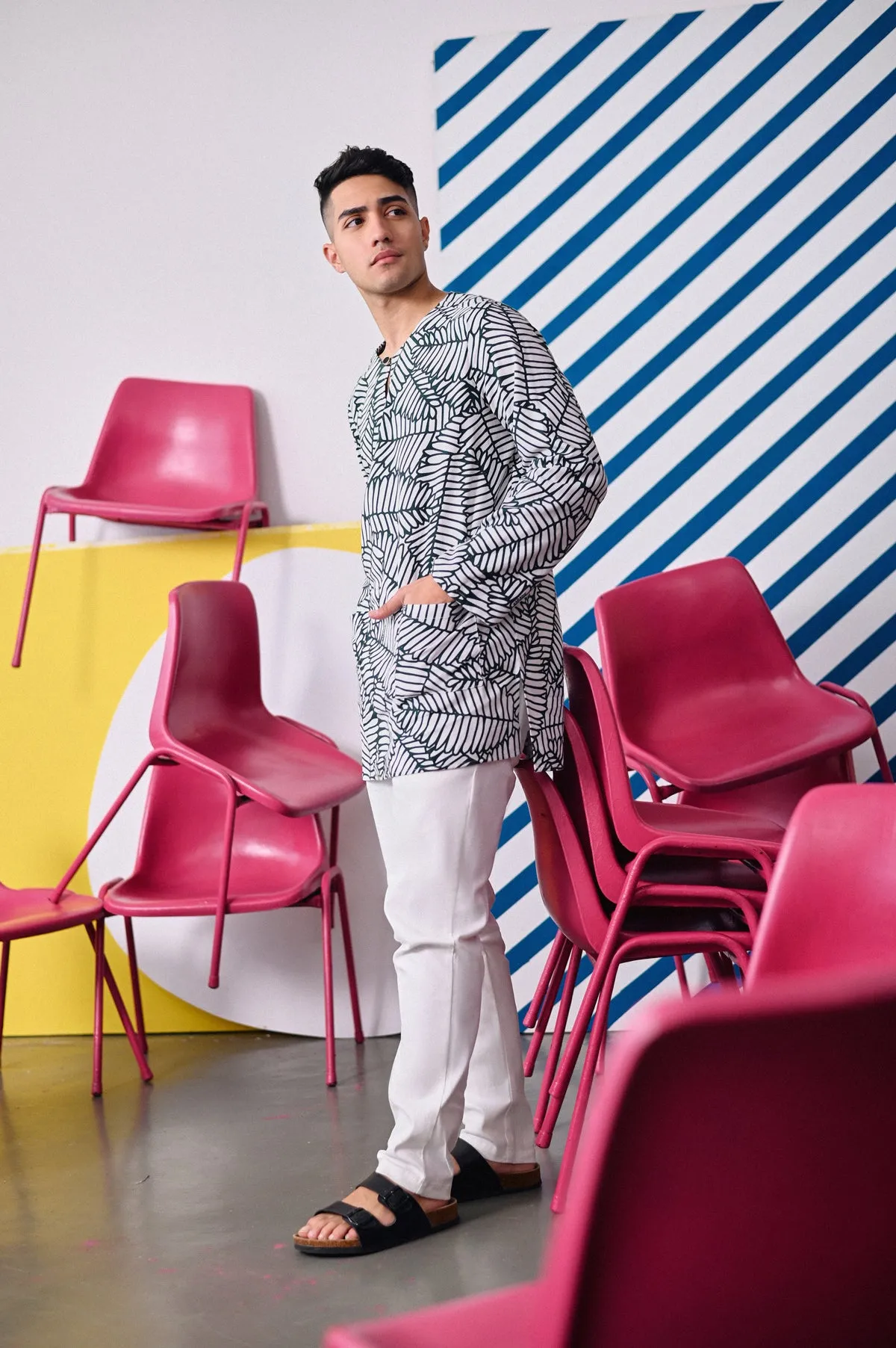 The Dulu Kita Men Kurta - Mimosa