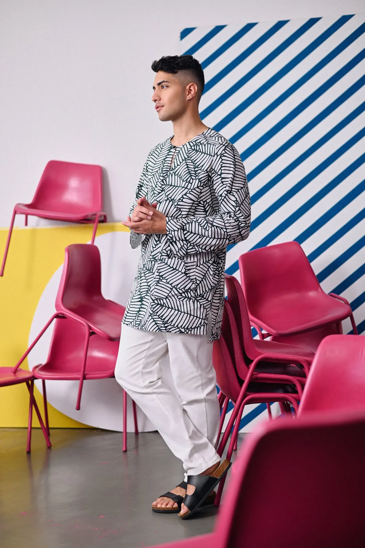 The Dulu Kita Men Kurta - Mimosa