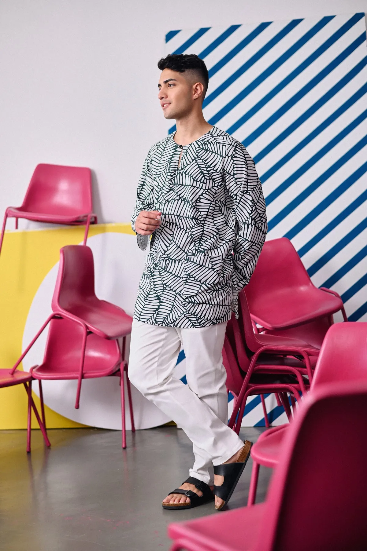 The Dulu Kita Men Kurta - Mimosa